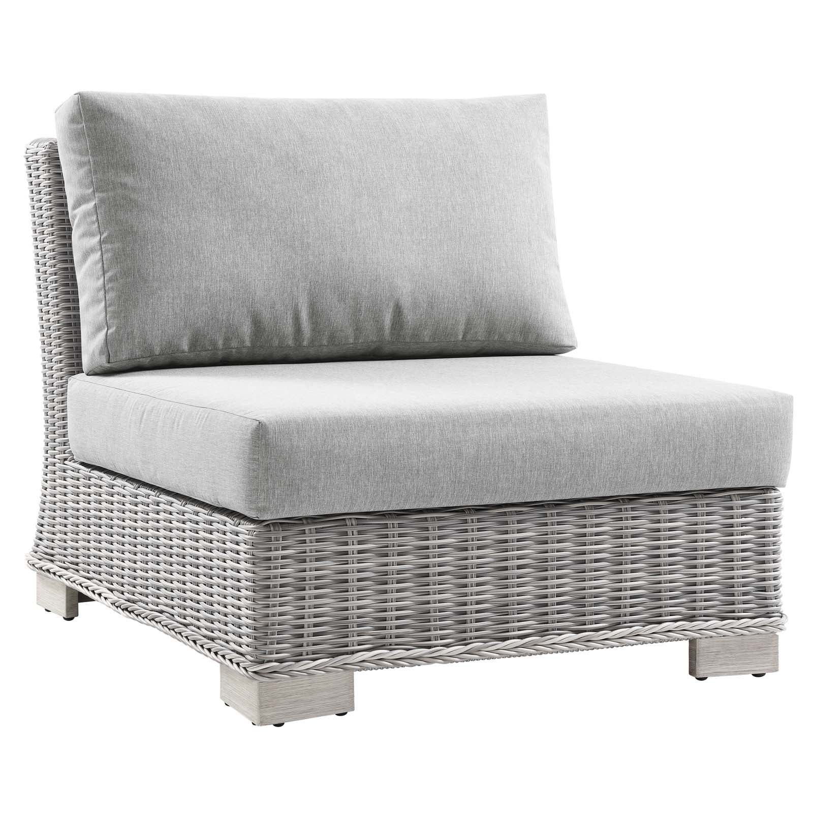 Modway Conway Outdoor Patio Wicker Rattan 6-Piece Sectional Sofa Furniture Set | Outdoor Sofas, Loveseats & Sectionals | 