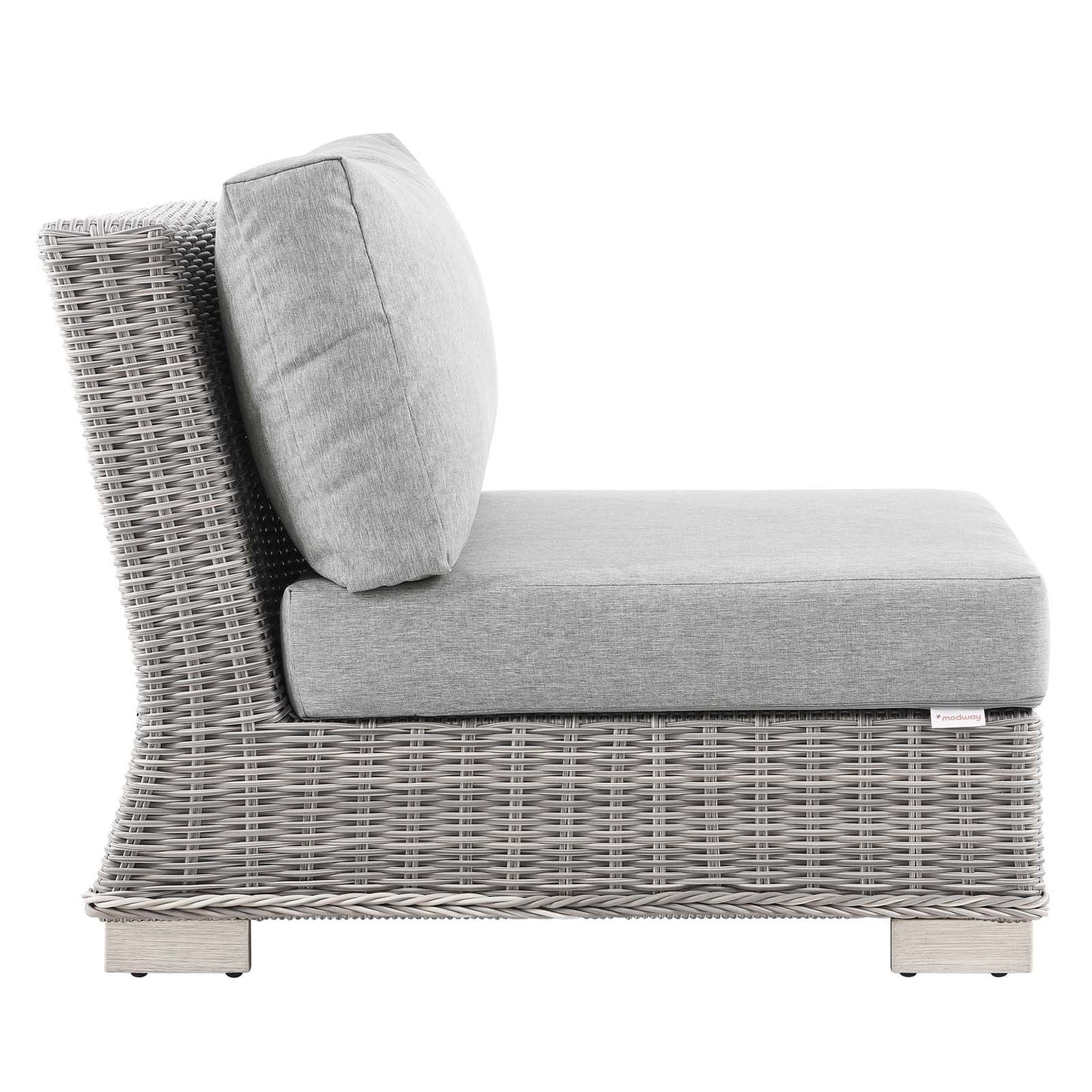 Modway Conway Outdoor Patio Wicker Rattan 6-Piece Sectional Sofa Furniture Set | Outdoor Sofas, Loveseats & Sectionals | 