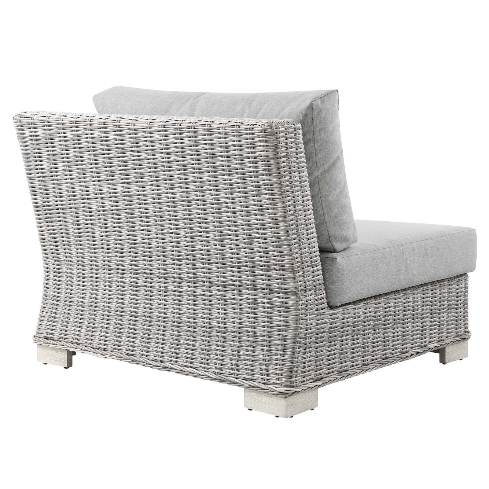 Modway Conway Outdoor Patio Wicker Rattan 6-Piece Sectional Sofa Furniture Set | Outdoor Sofas, Loveseats & Sectionals | 