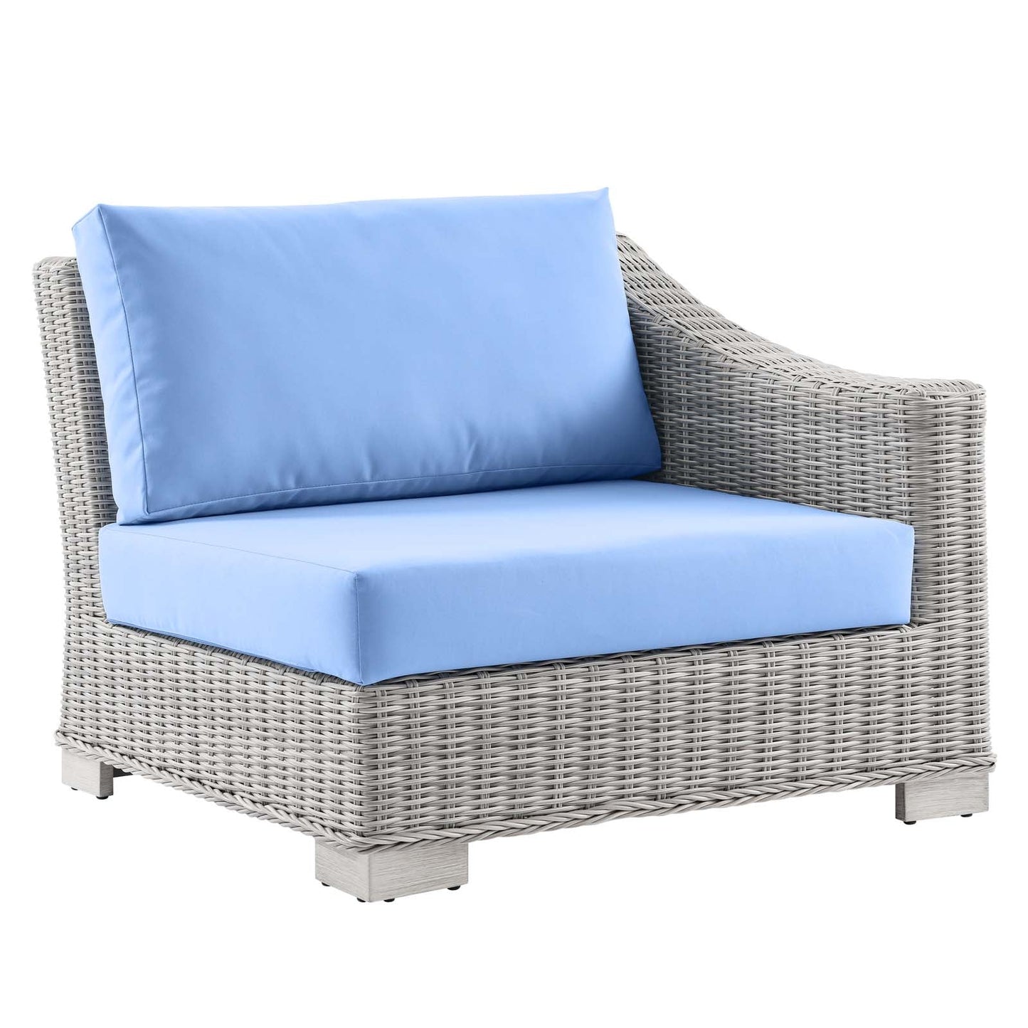 Modway Conway Outdoor Patio Wicker Rattan 6-Piece Sectional Sofa Furniture Set - EEI-5099