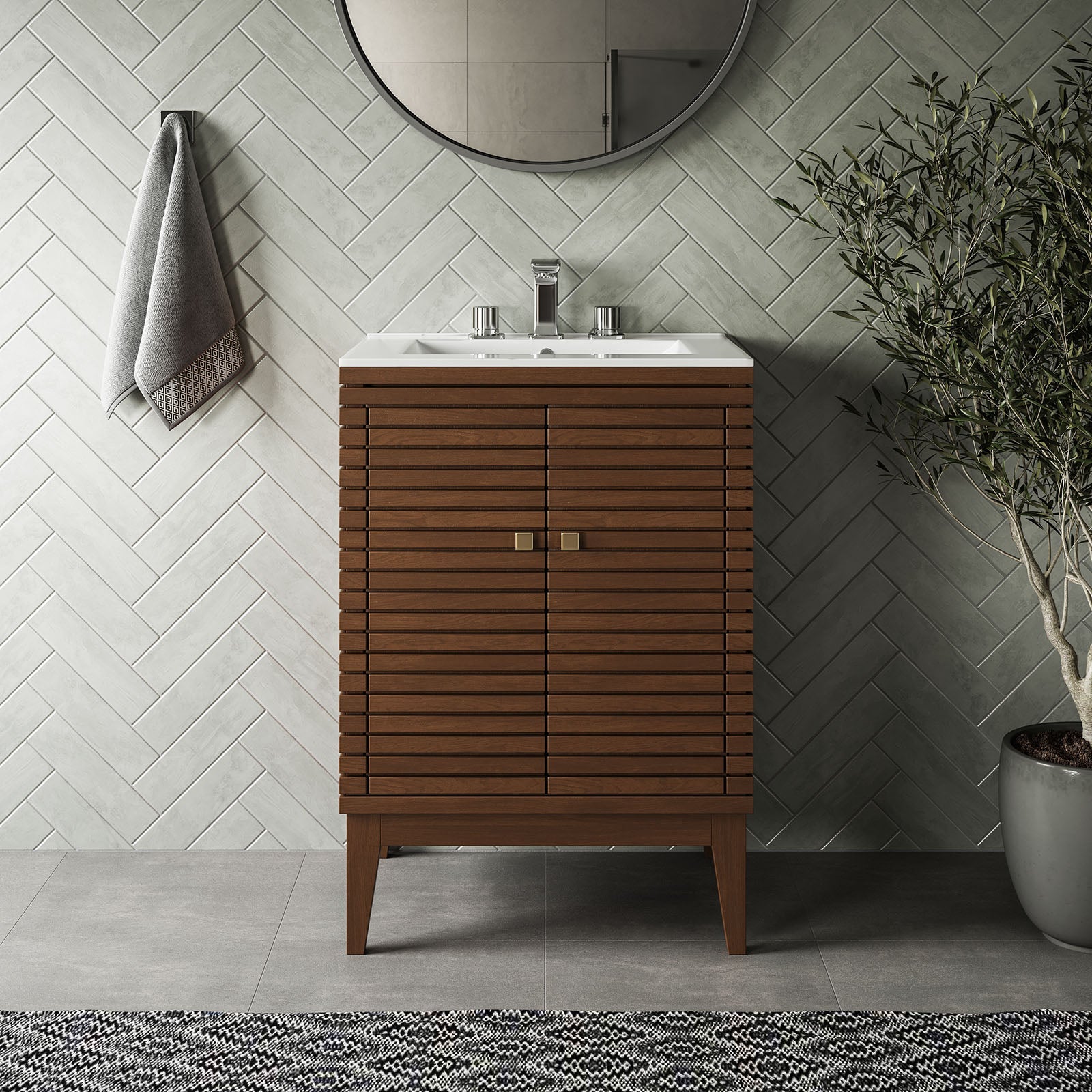 Modway Ledger 24" Bathroom Vanity | Bathroom Accessories | Modishstore