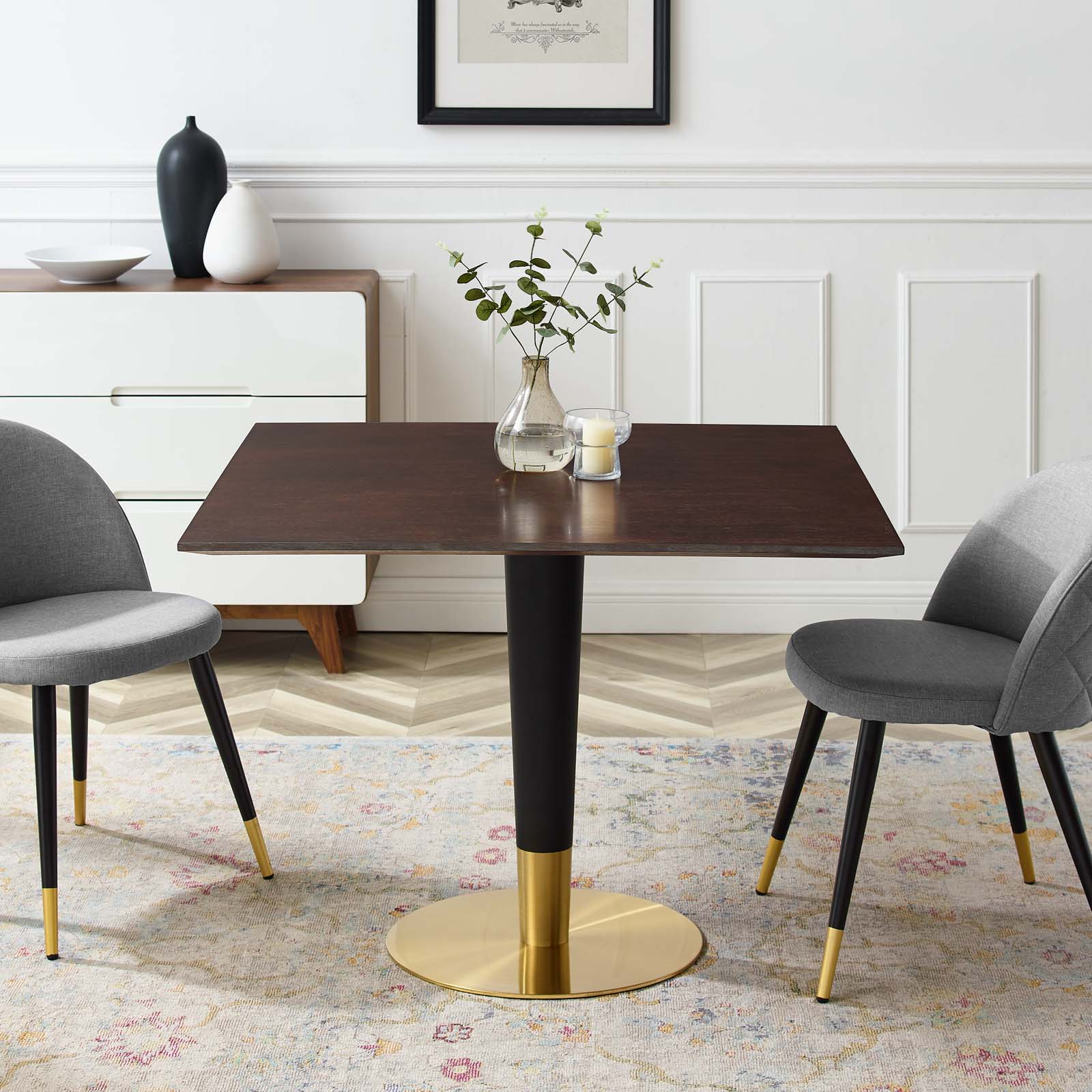 Modway Zinque 40" Square Dining Table | Dining Tables | Modishstore