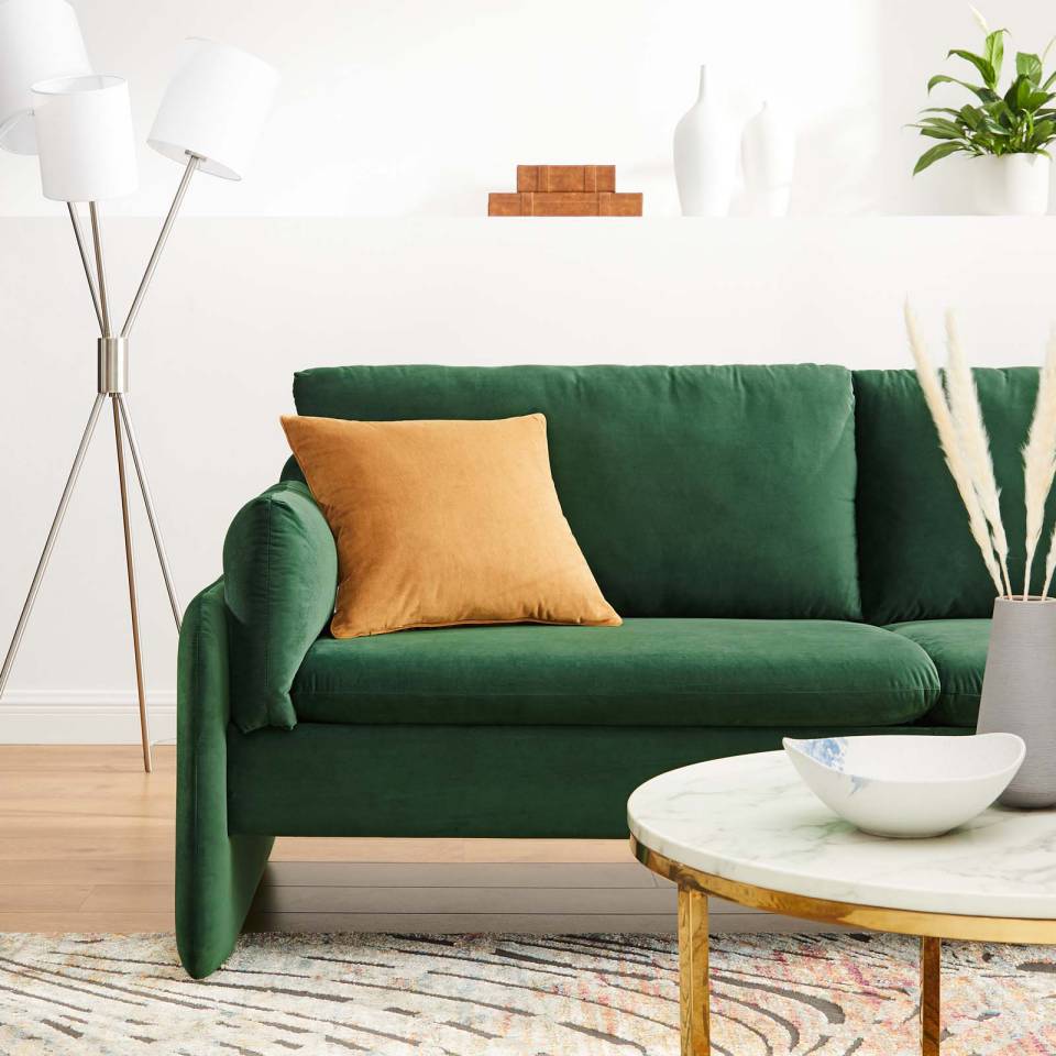Modway Indicate Performance Velvet Sofa | Sofas | 