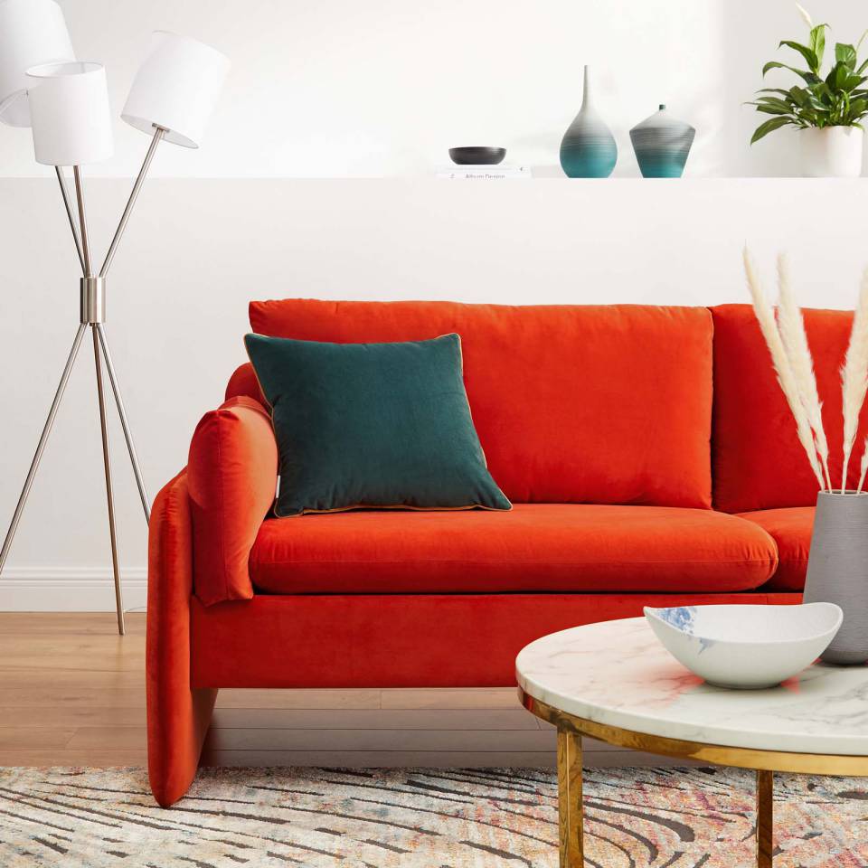 Modway Indicate Performance Velvet Sofa | Sofas | 