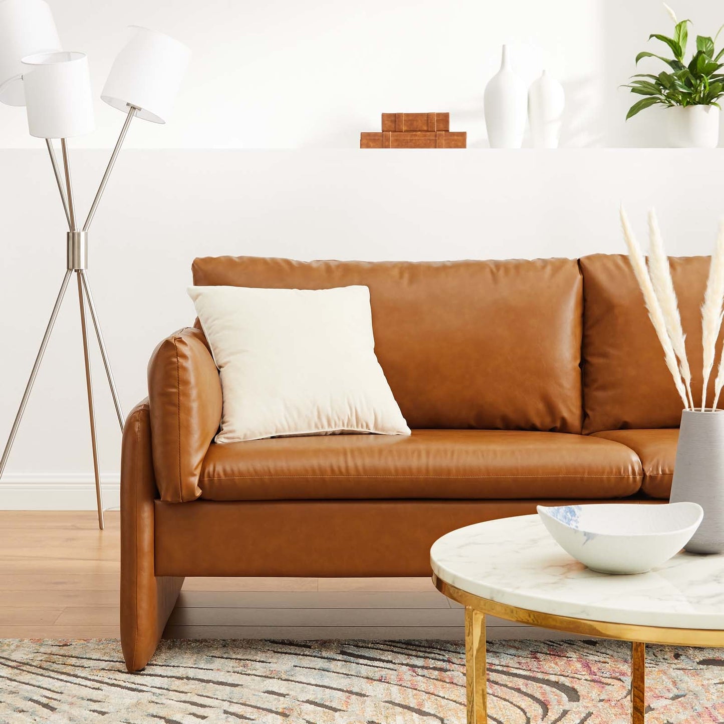 Modway Indicate Vegan Leather Sofa | Sofas