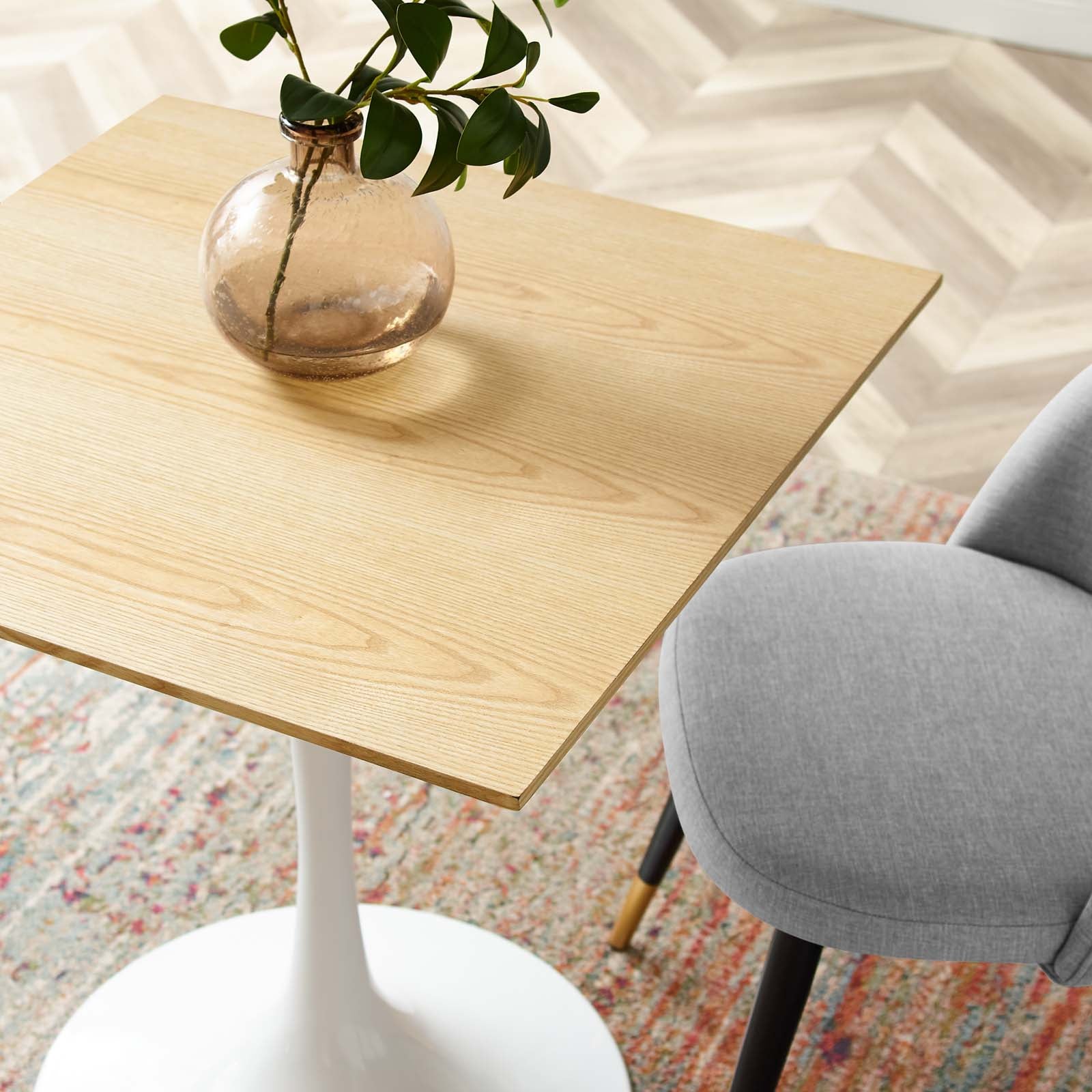 Modway Lippa 28" Square Dining Table | Dining Tables | Modishstore-6