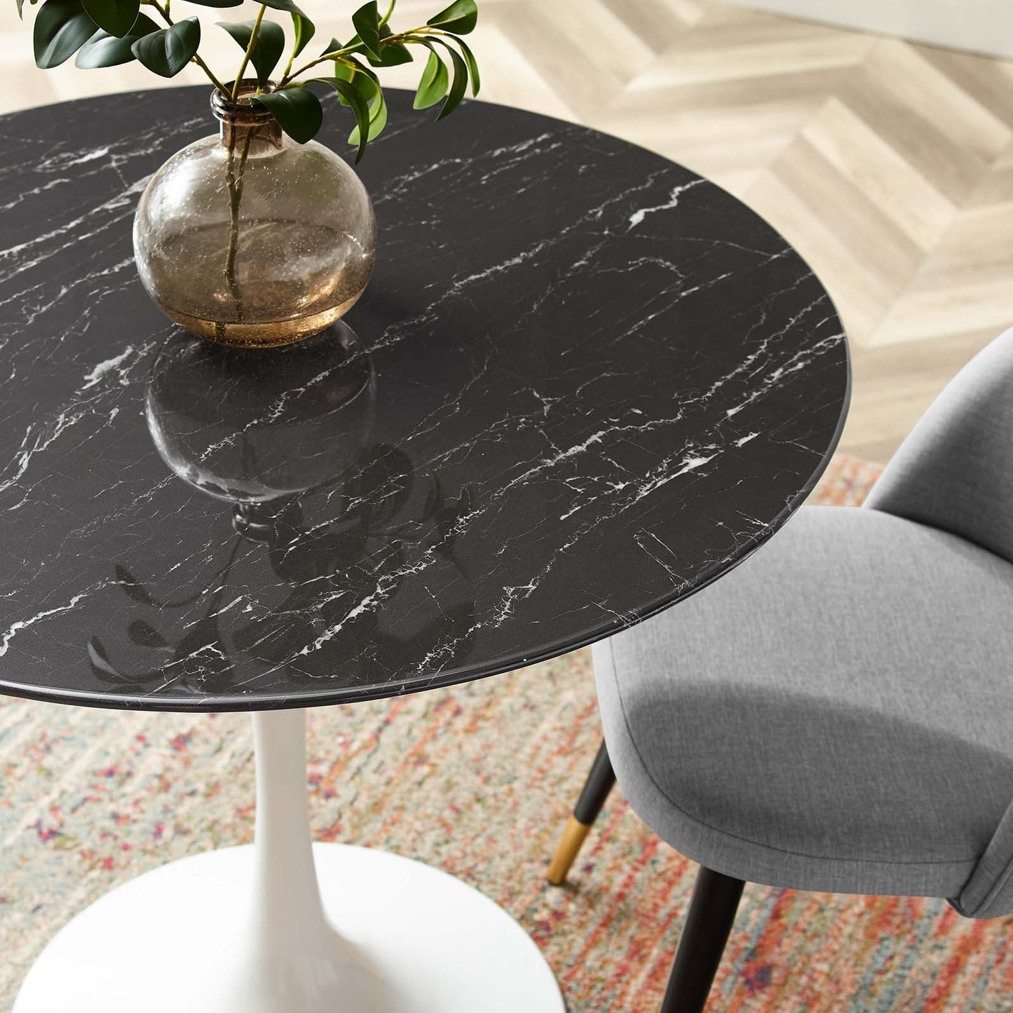 Modway Lippa 36" Artificial Marble Dining Table | Dining Tables | Modishstore-6