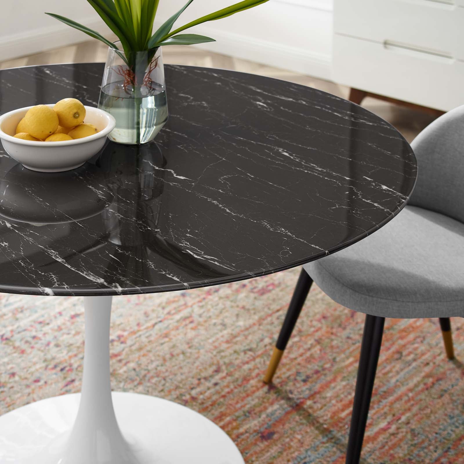 Modway Lippa 47" Artificial Marble Dining Table | Dining Tables | Modishstore-6