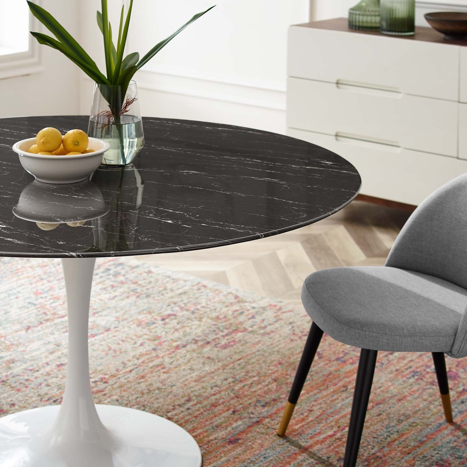 Modway Lippa 54" Artificial Marble Dining Table | Dining Tables | Modishstore-6