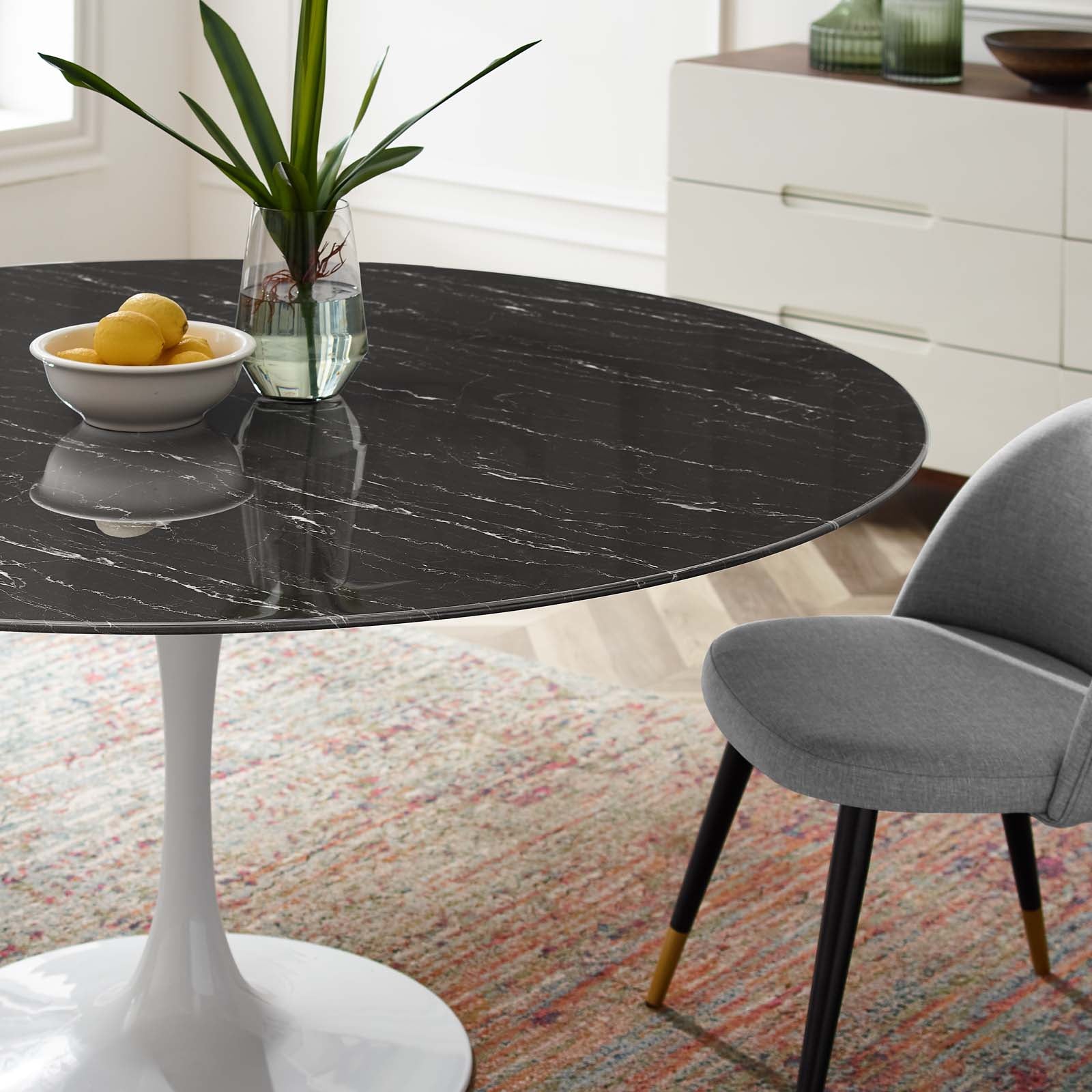 Modway Lippa 60" Artificial Marble Dining Table | Dining Tables | Modishstore-6
