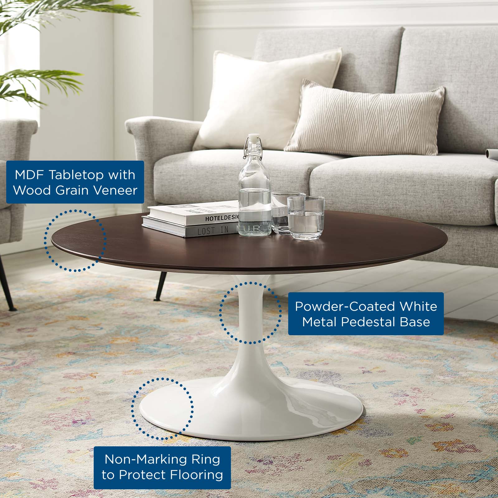 Modway Lippa 36" Coffee Table | Coffee Tables | Modishstore-5