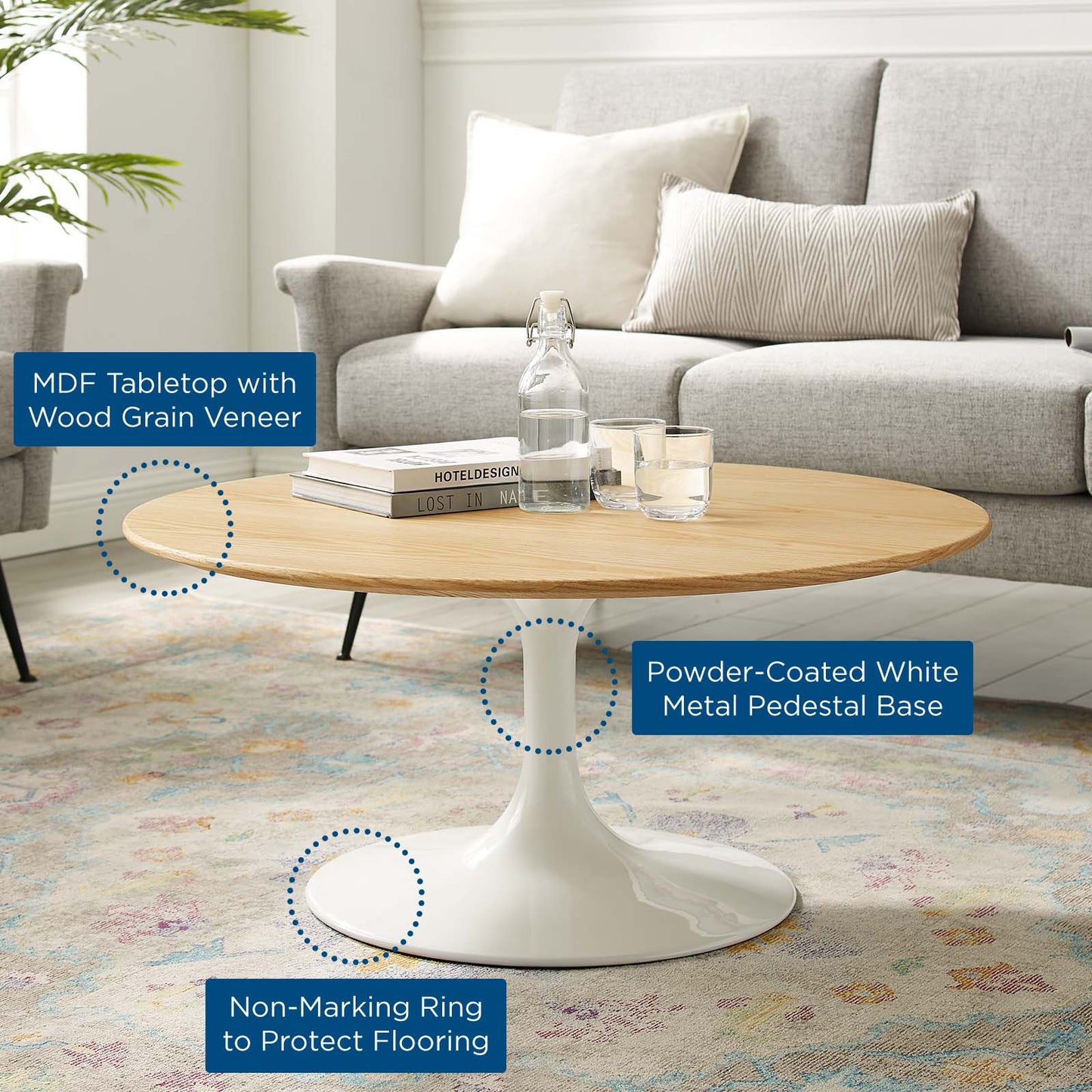 Modway Lippa 36" Coffee Table | Coffee Tables | Modishstore-5