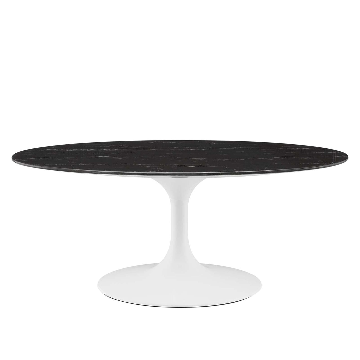 Modway Lippa 42" Oval Artificial Marble Coffee Table | Coffee Tables | Modishstore-2