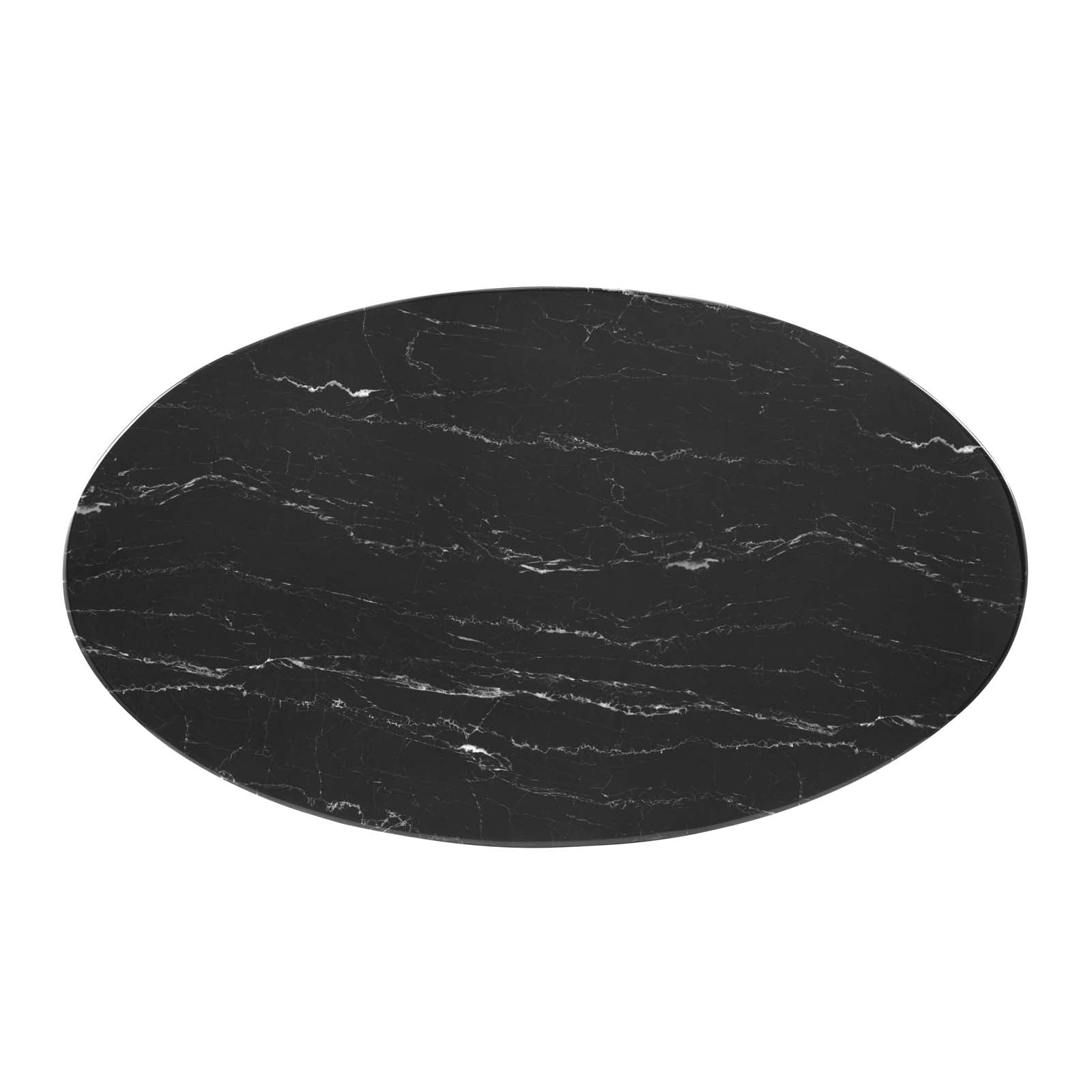 Modway Lippa 48" Oval Artificial Marble Coffee Table | Coffee Tables | Modishstore-3