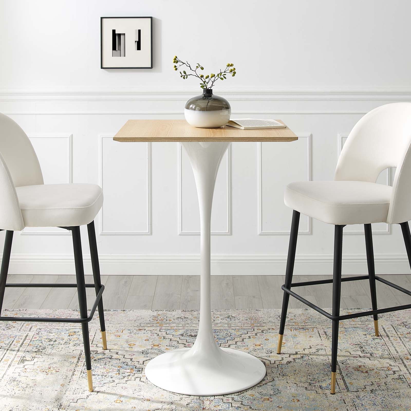 Modway Lippa 28" Square Bar Table | Dining Tables | Modishstore