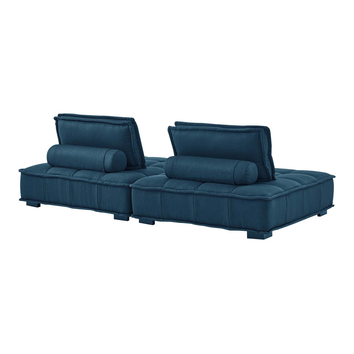 Modway Saunter Tufted Fabric Fabric 2-Piece Loveseat | Loveseats | Modishstore-4