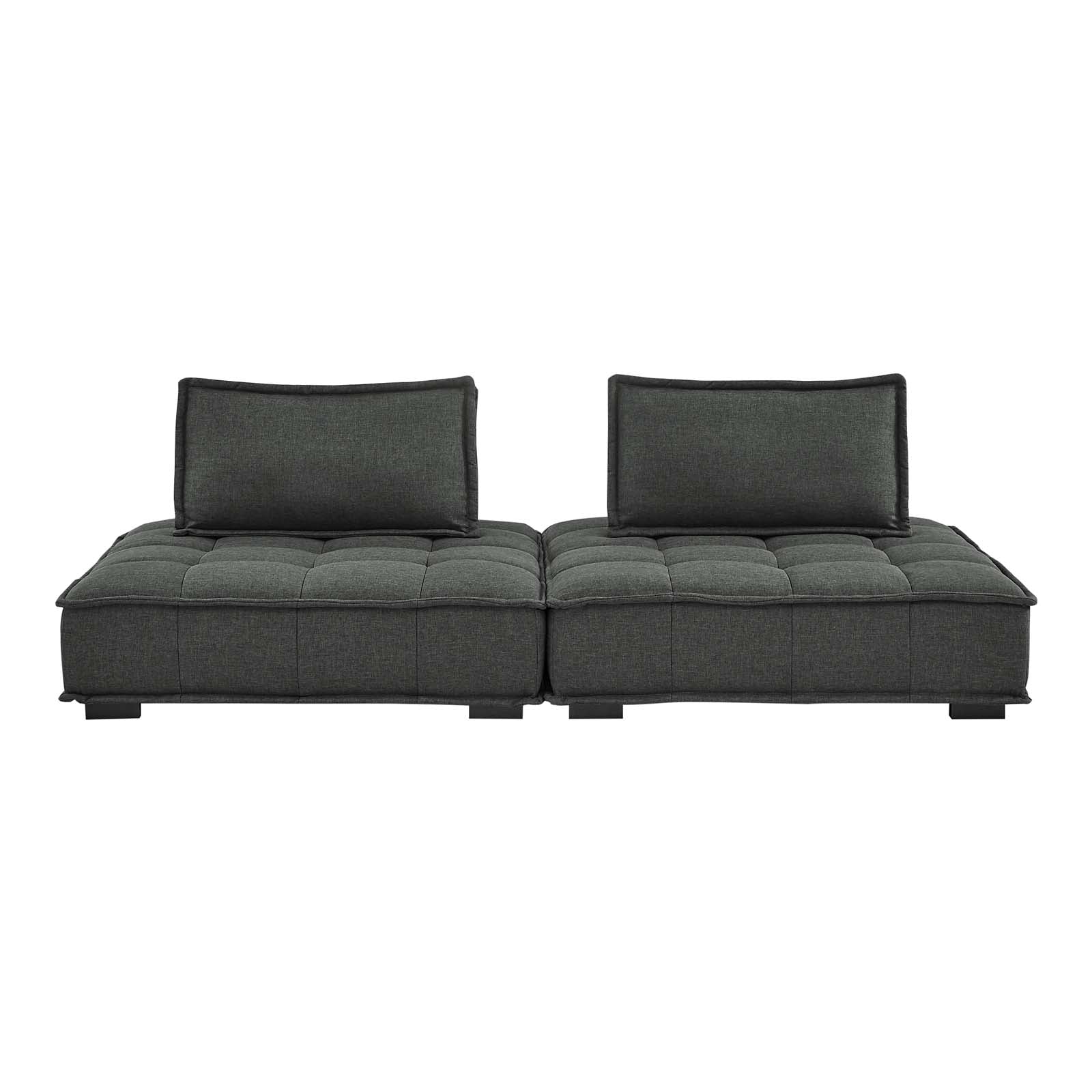 Modway Saunter Tufted Fabric Fabric 2-Piece Loveseat | Loveseats | Modishstore-11