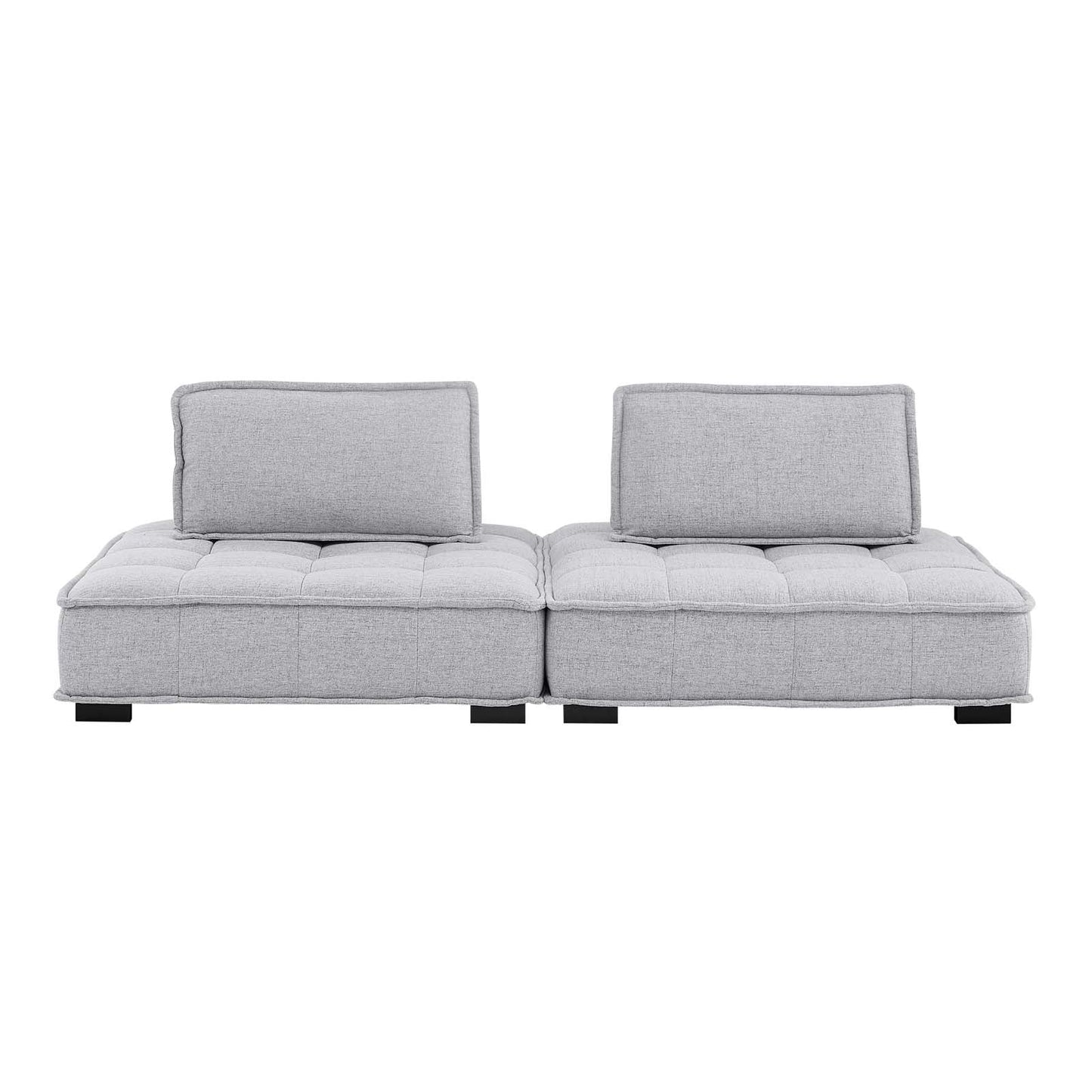 Modway Saunter Tufted Fabric Fabric 2-Piece Loveseat | Loveseats | Modishstore-15