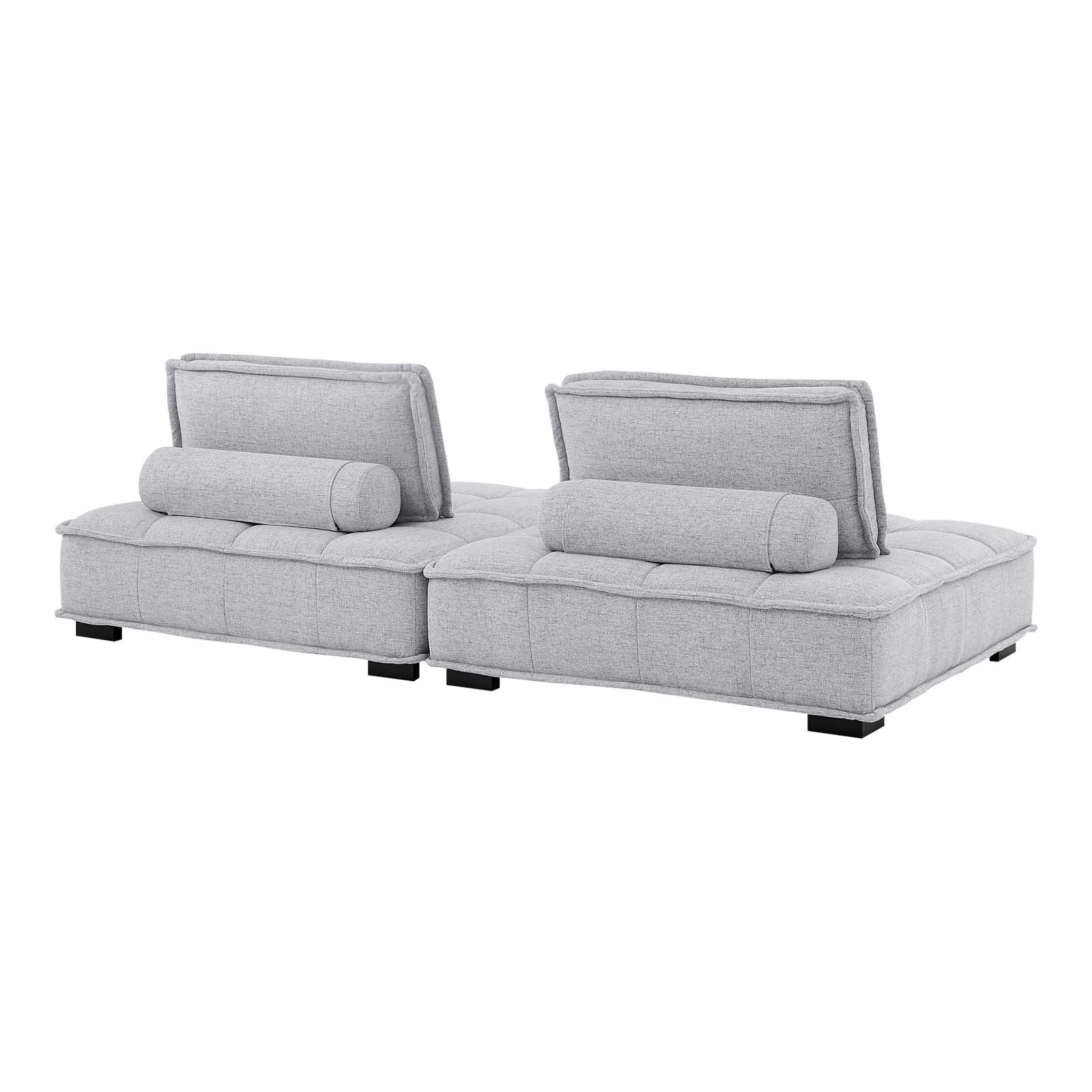 Modway Saunter Tufted Fabric Fabric 2-Piece Loveseat | Loveseats | Modishstore-16