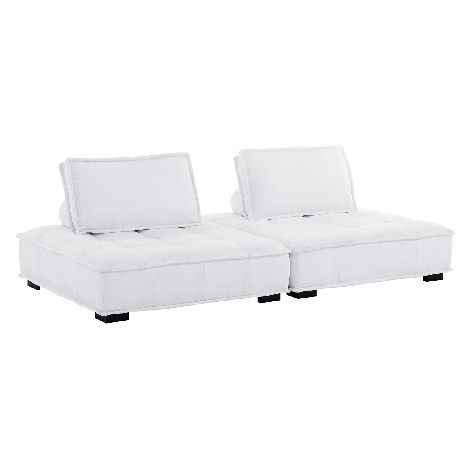 Modway Saunter Tufted Fabric Fabric 2-Piece Loveseat | Loveseats | Modishstore-19