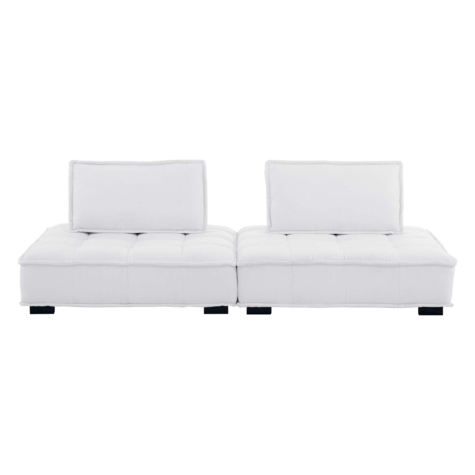 Modway Saunter Tufted Fabric Fabric 2-Piece Loveseat | Loveseats | Modishstore-20