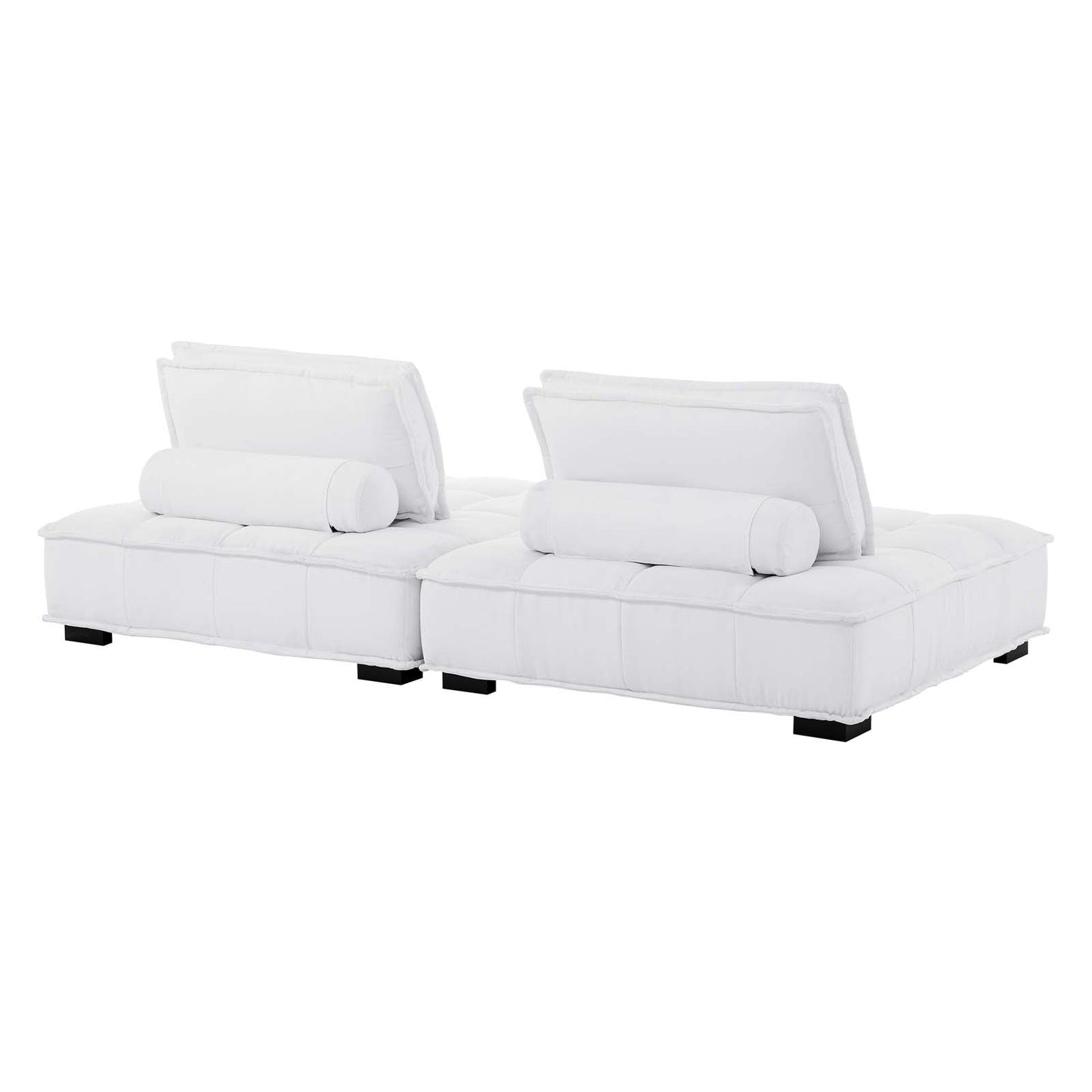 Modway Saunter Tufted Fabric Fabric 2-Piece Loveseat | Loveseats | Modishstore-18
