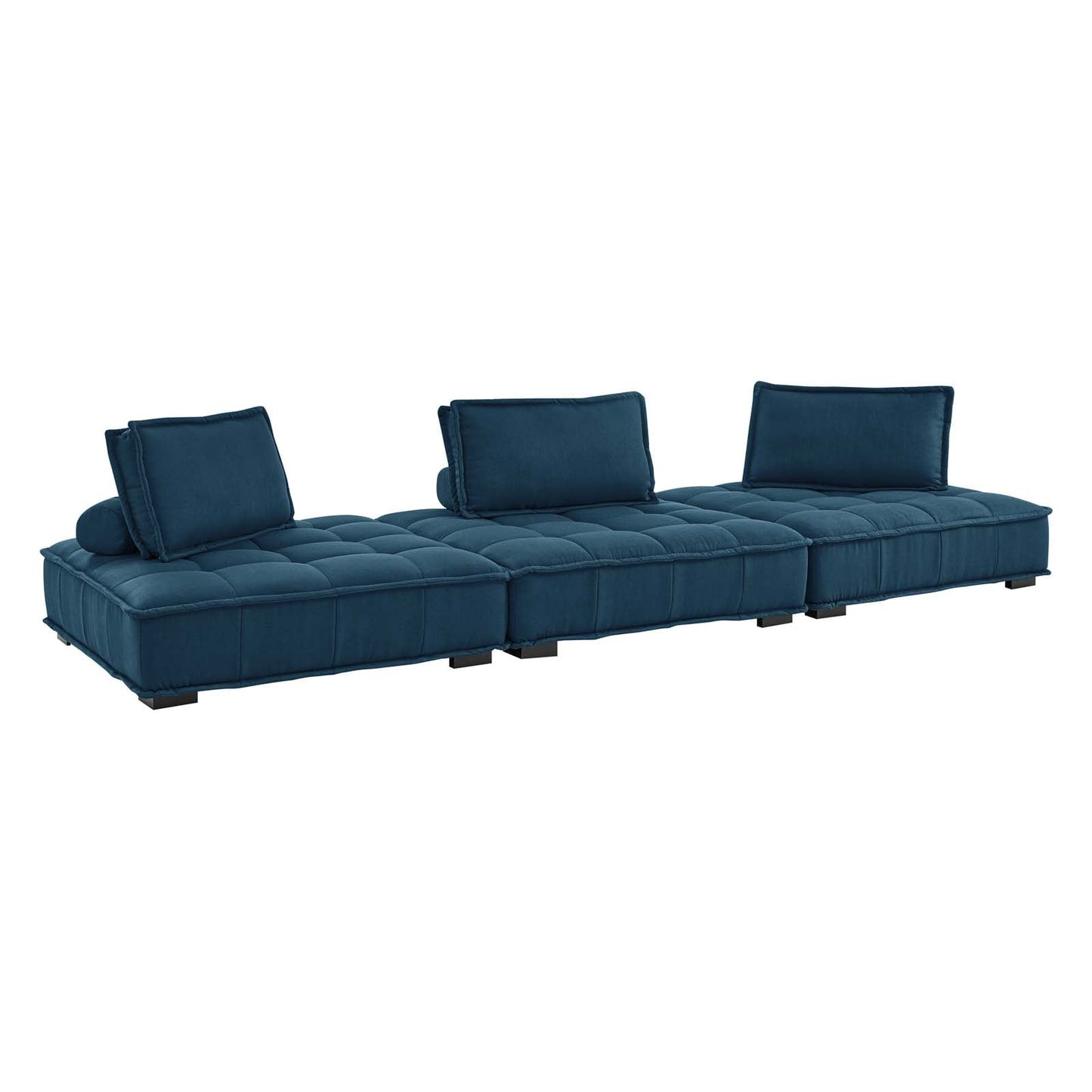 Modway Saunter Tufted Fabric Fabric 3-Piece Sofa | Sofas | Modishstore-2