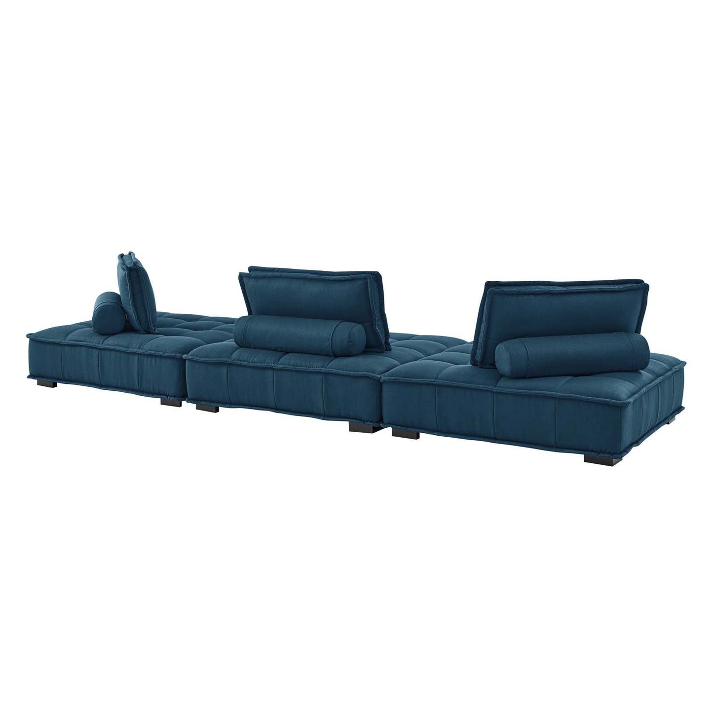 Modway Saunter Tufted Fabric Fabric 3-Piece Sofa | Sofas | Modishstore-4