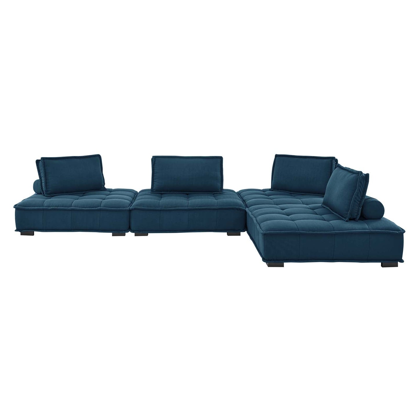 Modway Saunter Tufted Fabric Fabric 4-Piece Sectional Sofa | Sofas | Modishstore-3