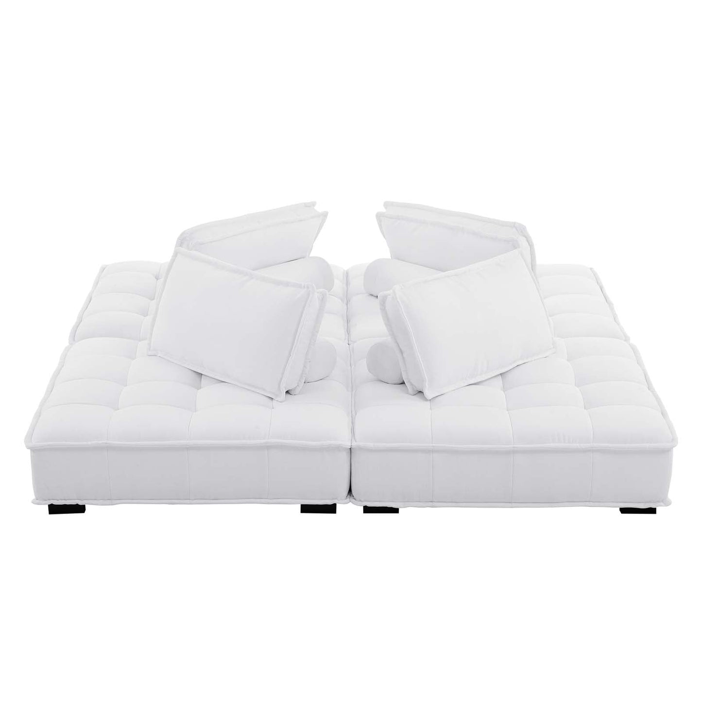 Modway Saunter Tufted Fabric Fabric 4-Piece Sectional Sofa | Sofas | Modishstore-39