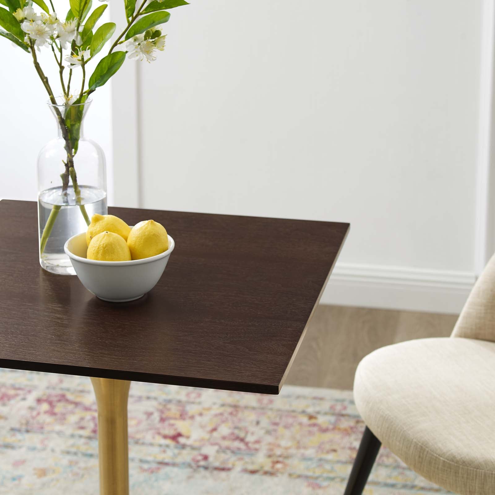 Modway Lippa 24" Square Wood Dining Table | Dining Tables | Modishstore-6