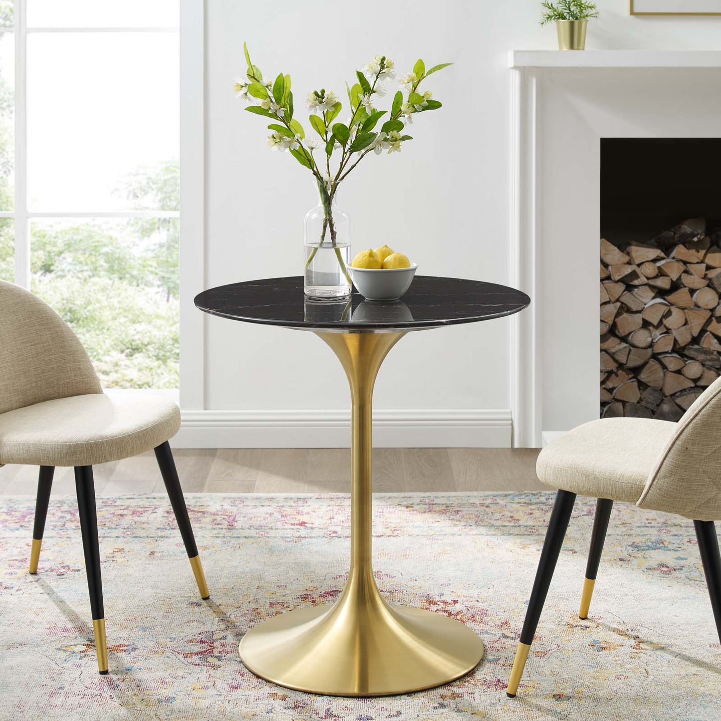Modway Lippa 28" Artificial Marble Dining Table | Dining Tables | Modishstore