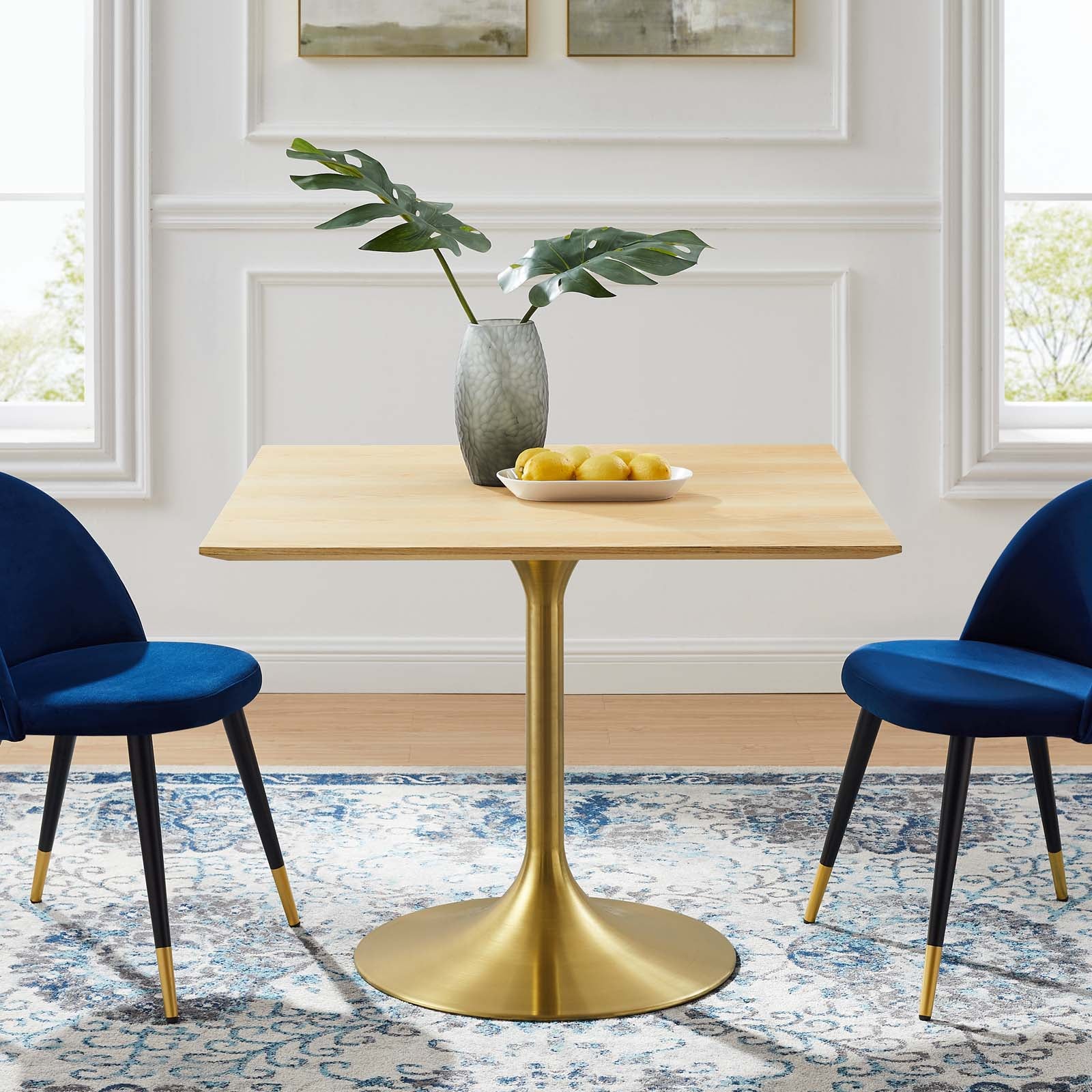 Modway Lippa 40" Square Wood Dining Table | Dining Tables | Modishstore