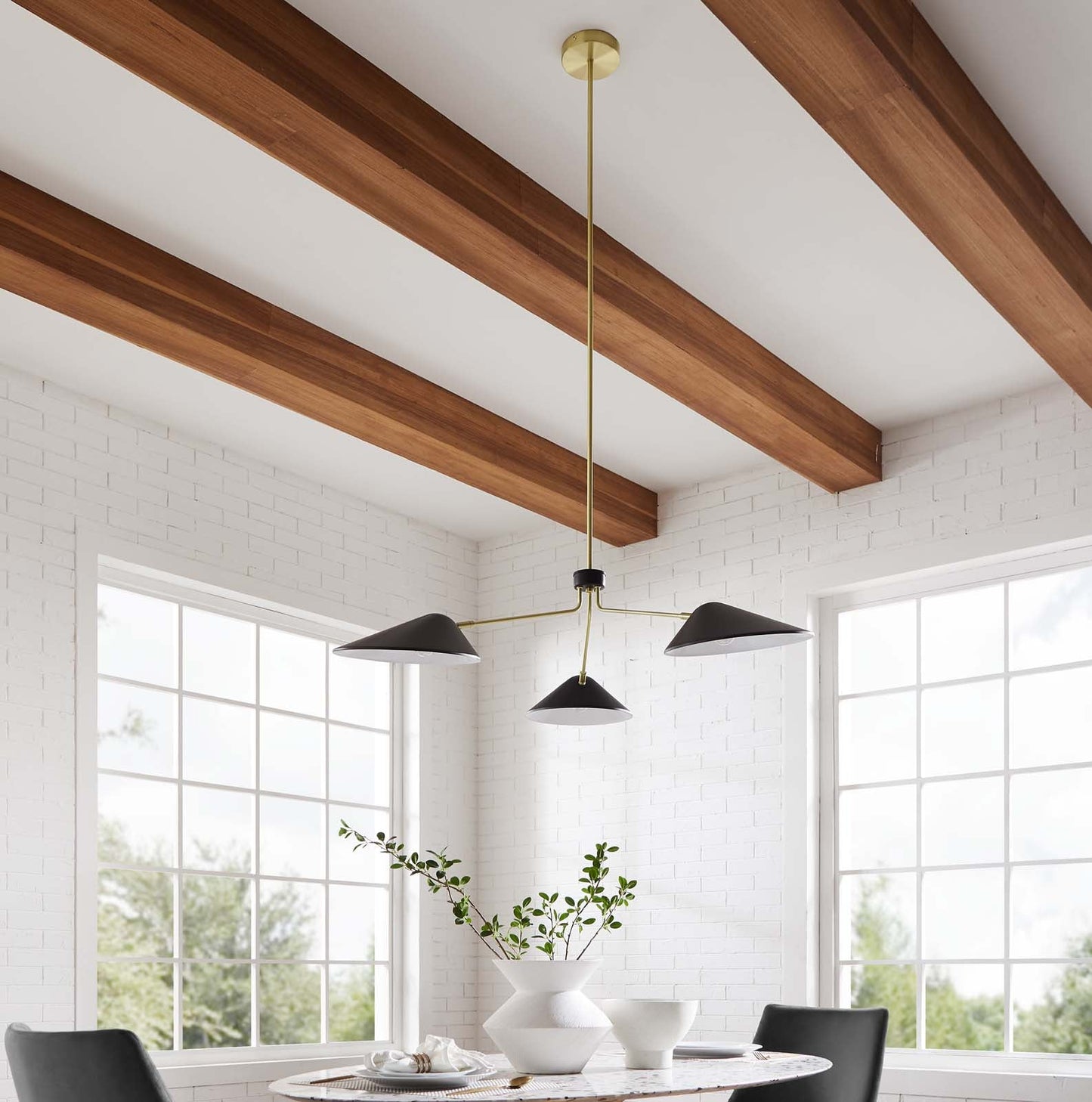 Modway Journey 3-Light 14" Arm Pendant | Pendant Lamps | Modishstore