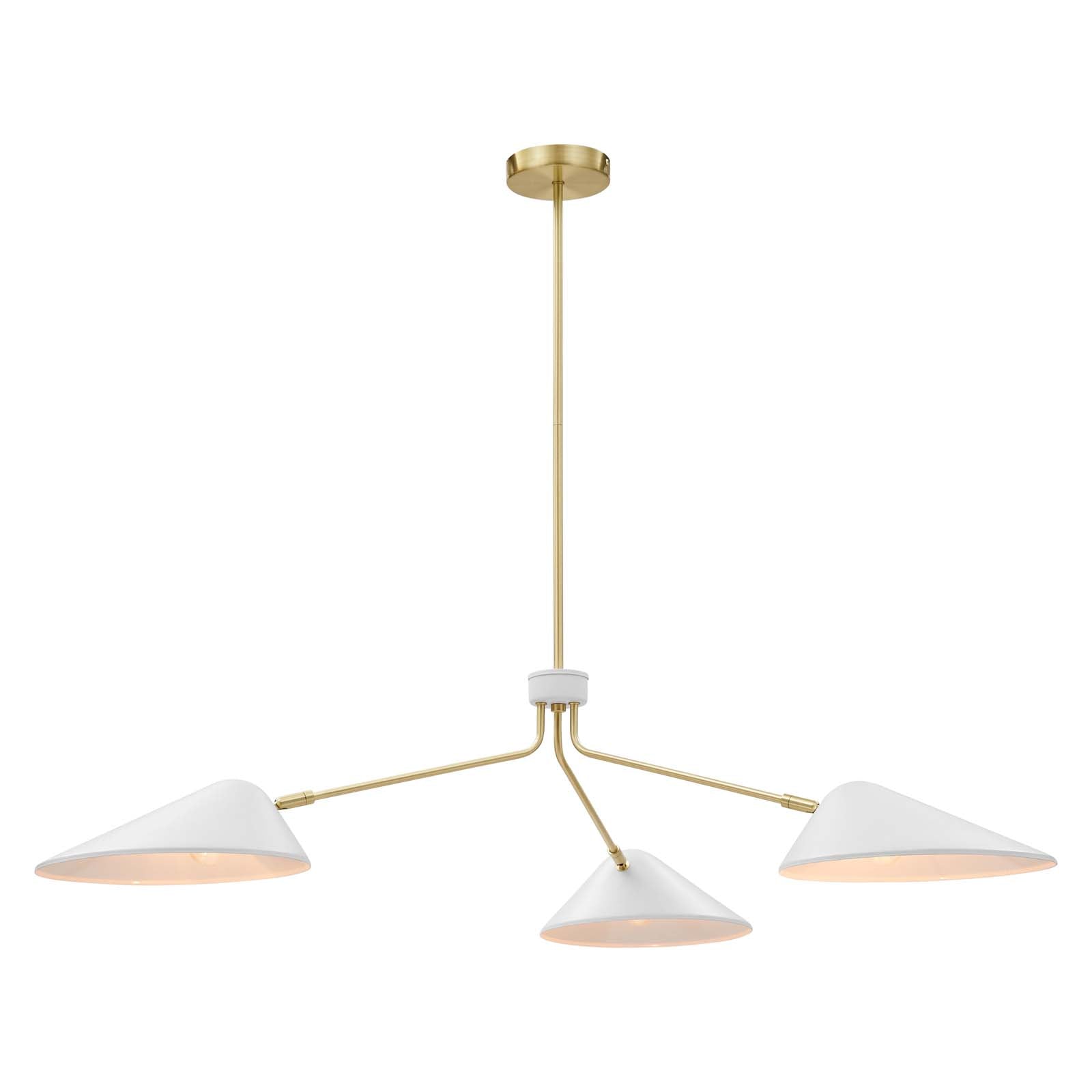 Modway Journey 3-Light 14" Arm Pendant | Pendant Lamps | Modishstore-9