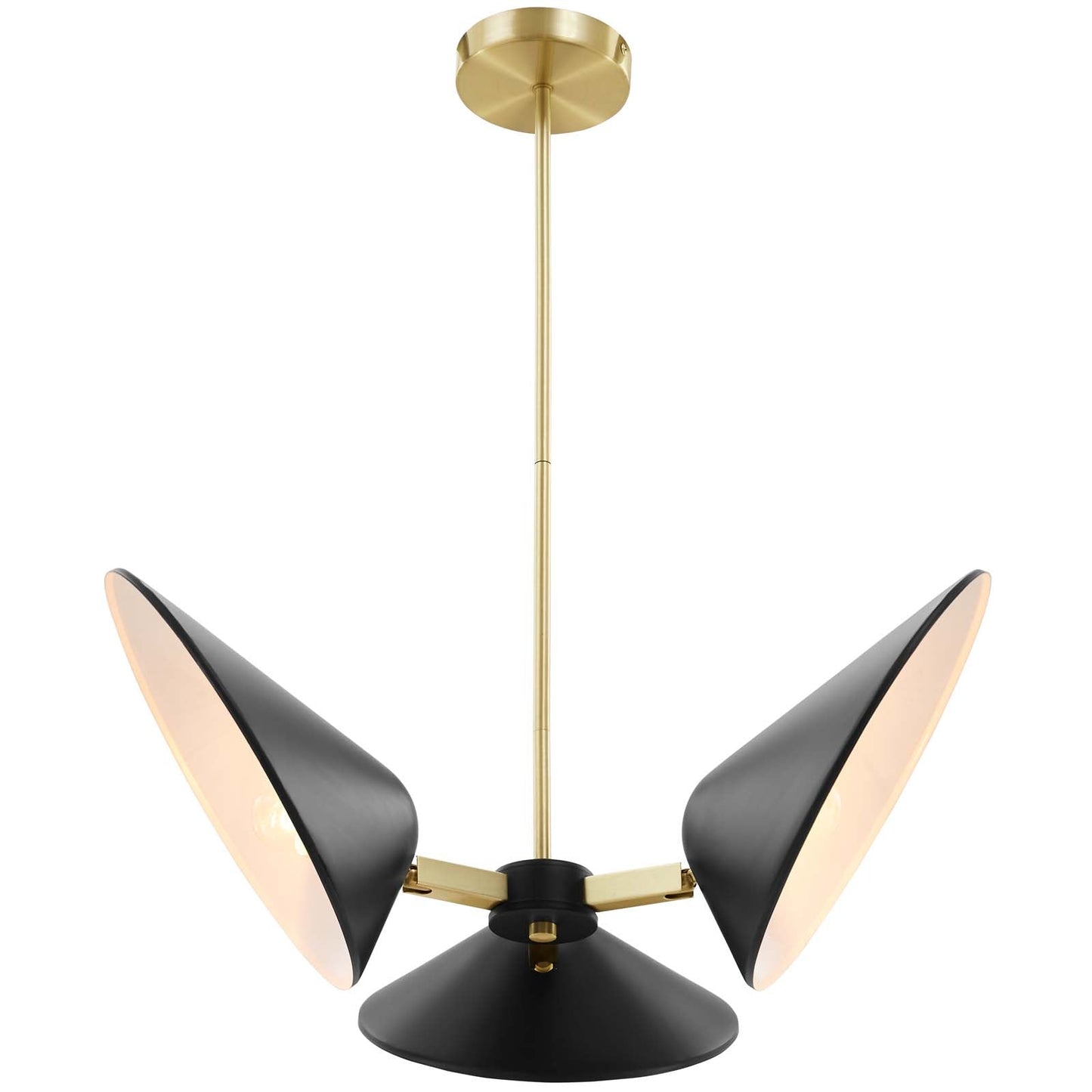 Modway Journey 3-Light 3" Arm Pendant | Pendant Lamps | Modishstore-2