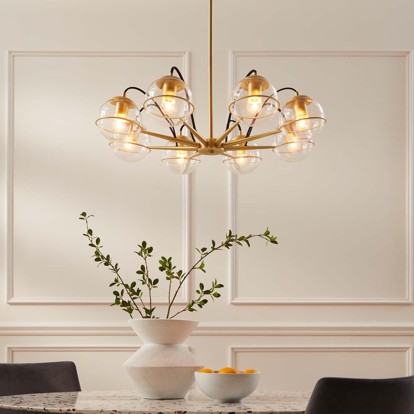 Modway Hanna 8-Light Chandelier | Pendant Lamps