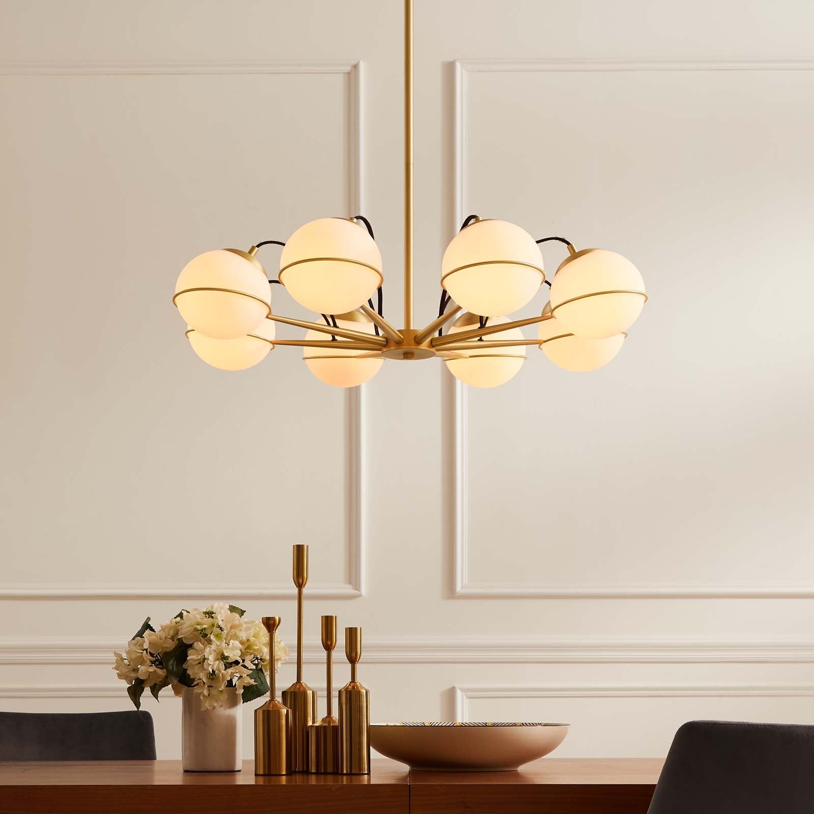 Modway Hanna 8-Light Chandelier | Pendant Lamps | 