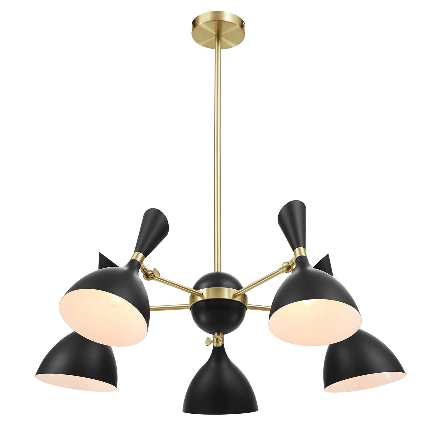 Modway Declare 5-Light 6" Arm Pendant | Pendant Lamps | 