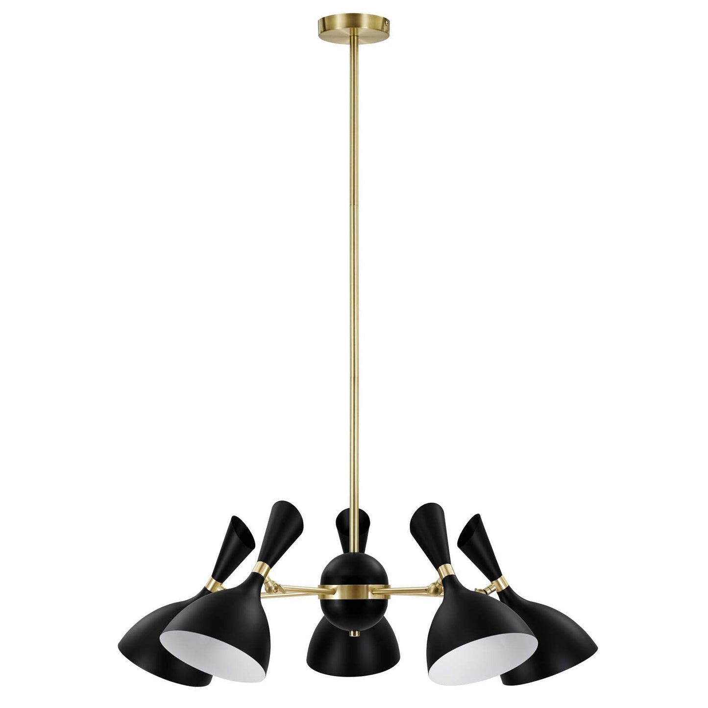 Modway Declare 5-Light 6" Arm Pendant | Pendant Lamps | 