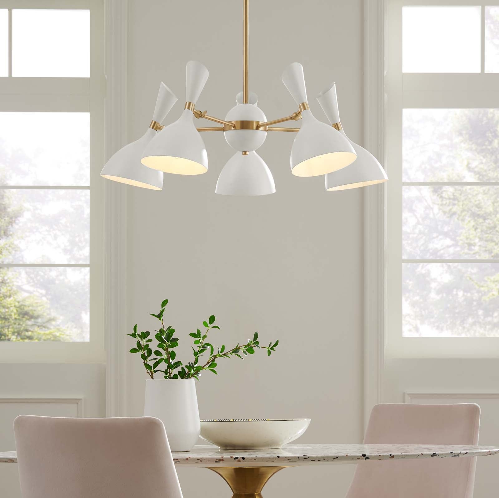 Modway Declare 5-Light 6" Arm Pendant | Pendant Lamps | -8