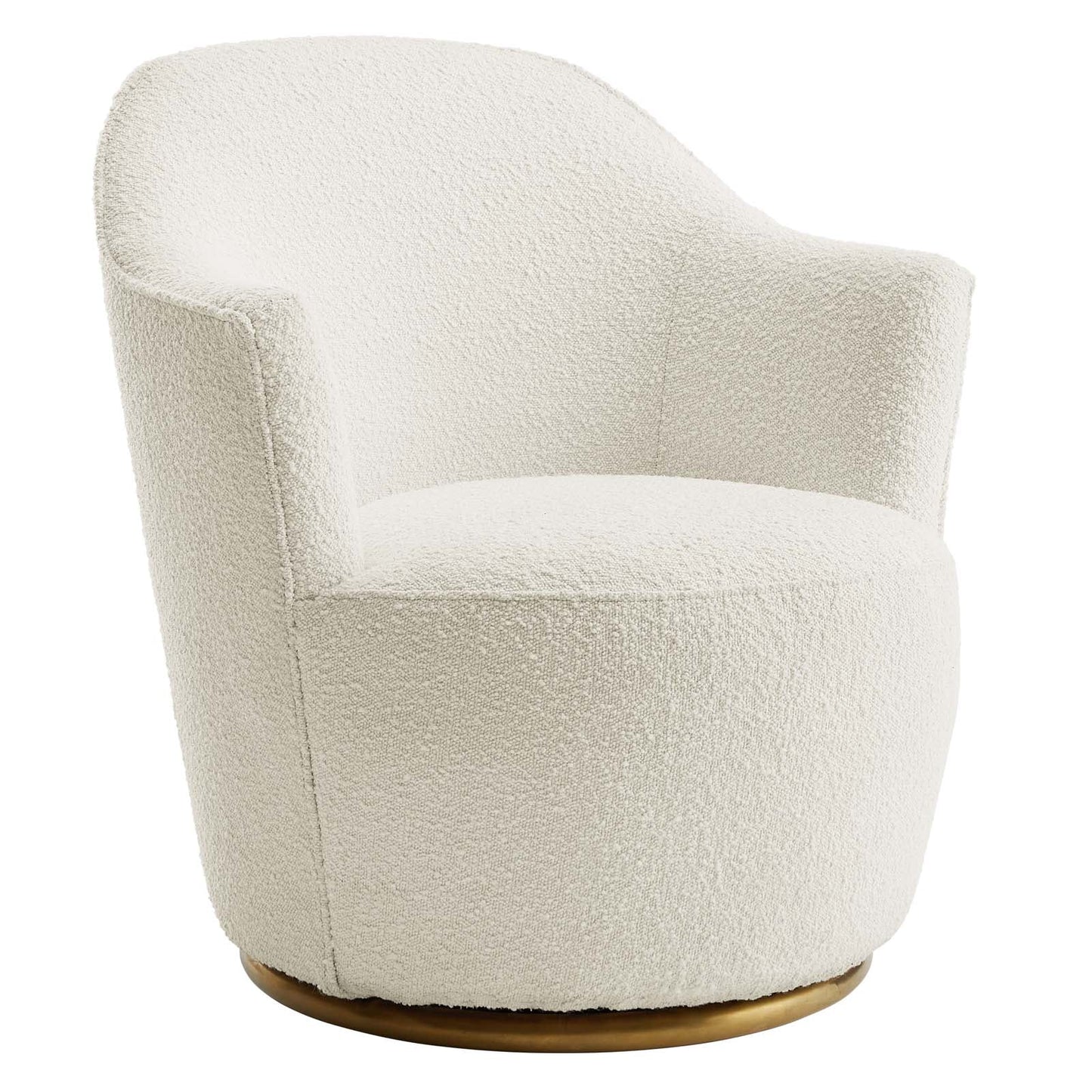 Nora Boucle Upholstered Swivel Chair By Modway | Armchairs | Modishstore-2