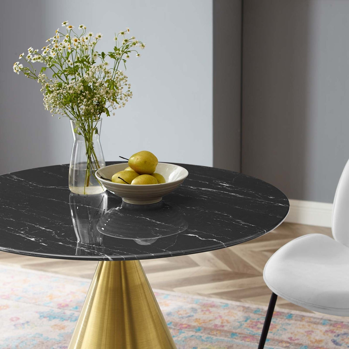 Tupelo 36" Artificial Marble Dining Table By Modway - EEI-5329 | Dining Tables | Modishstore - 6