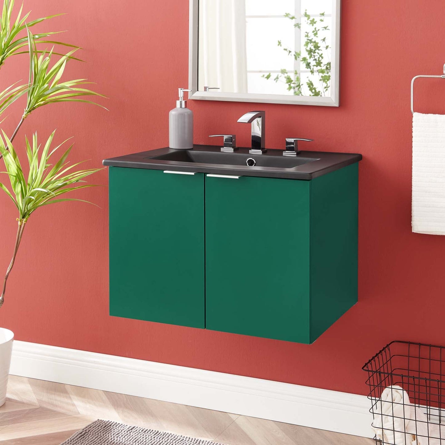 Modway Maybelle 24" Wall-Mount Bathroom Vanity | Bathroom Accessories | Modishstore-5
