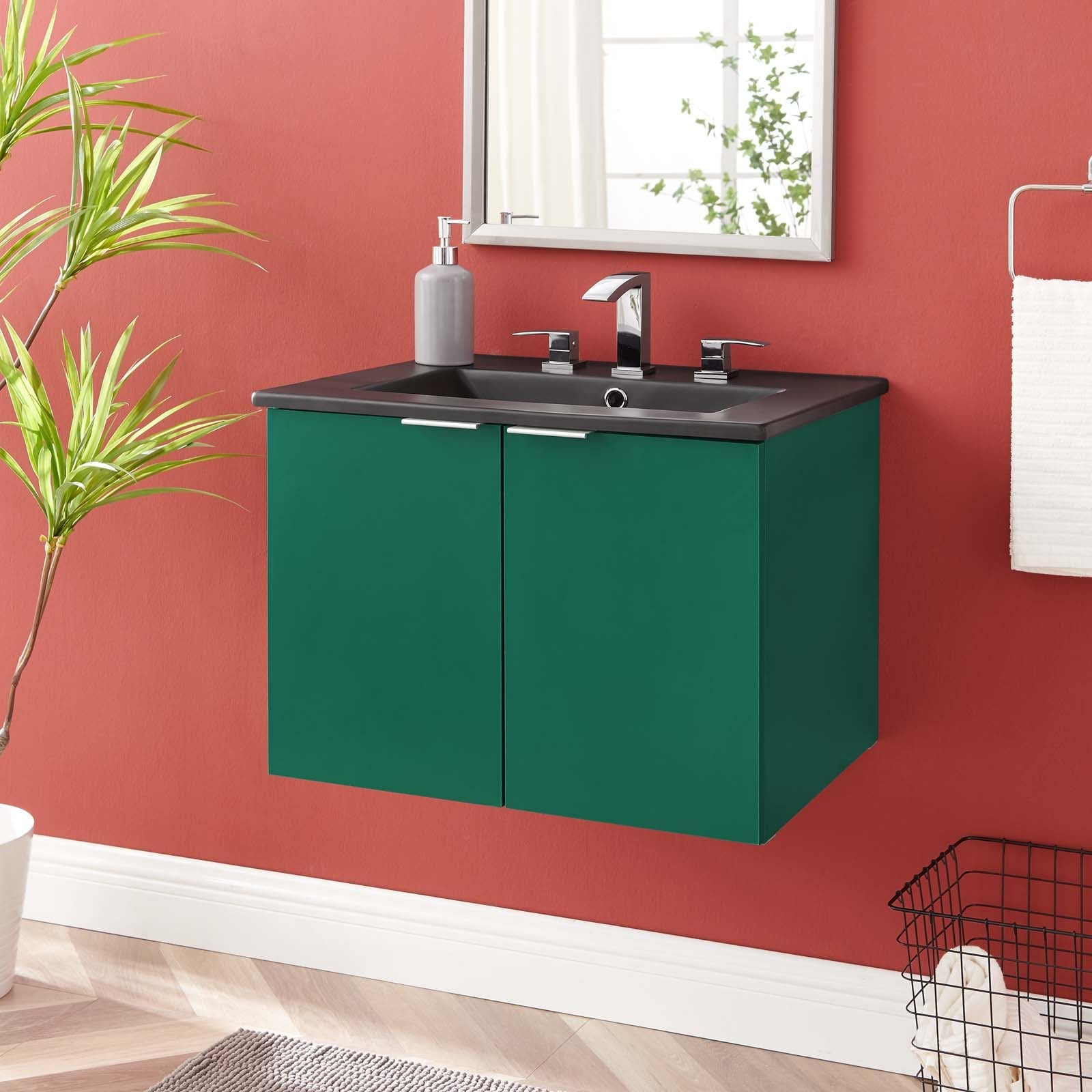 Modway Maybelle 24" Wall-Mount Bathroom Vanity | Bathroom Accessories | Modishstore-5