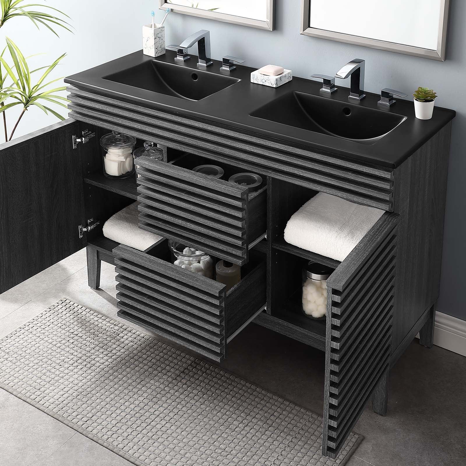 Modway Render 48" Double Sink Bathroom Vanity | Bathroom Accessories | Modishstore-11