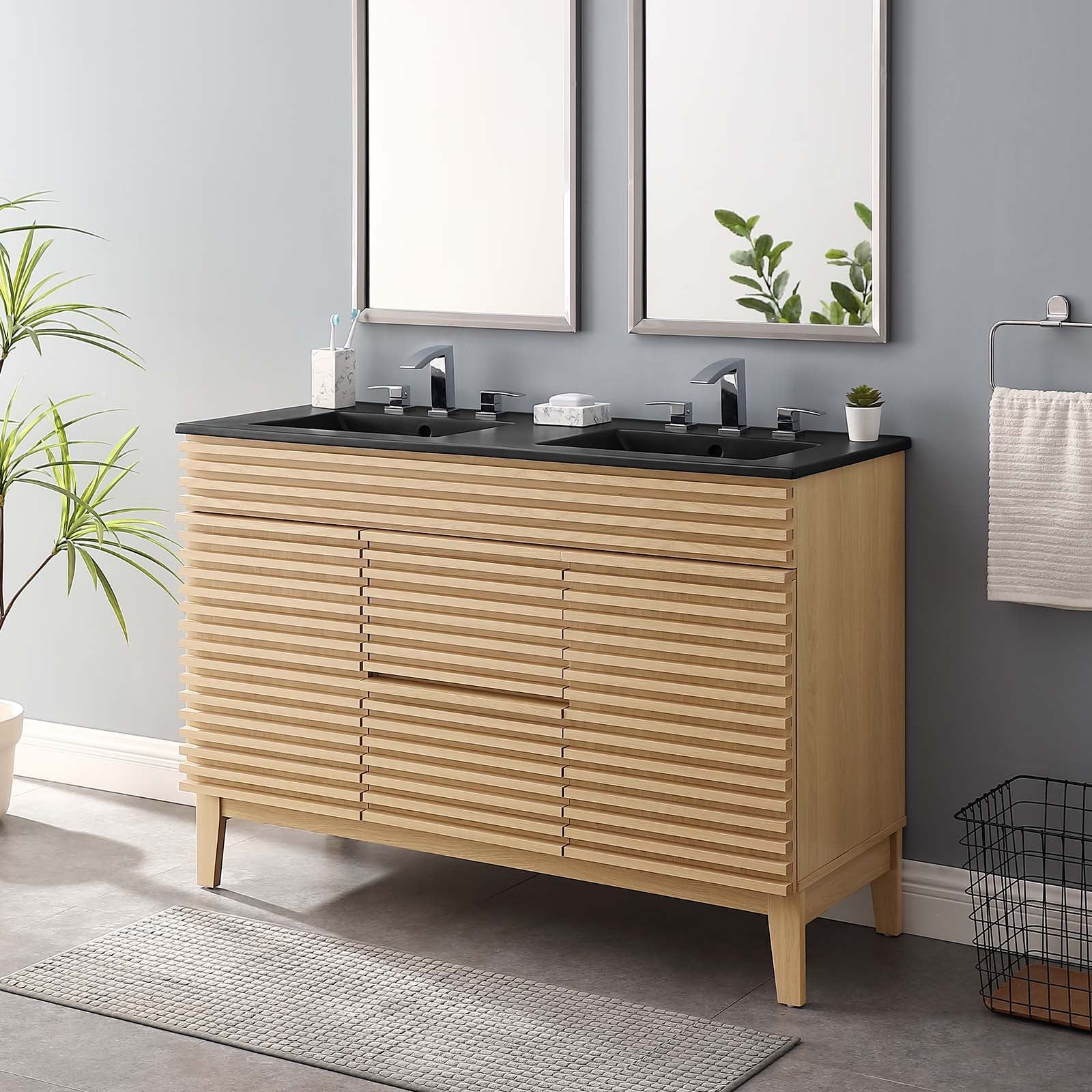 Modway Render 48" Double Sink Bathroom Vanity | Bathroom Accessories | Modishstore-34