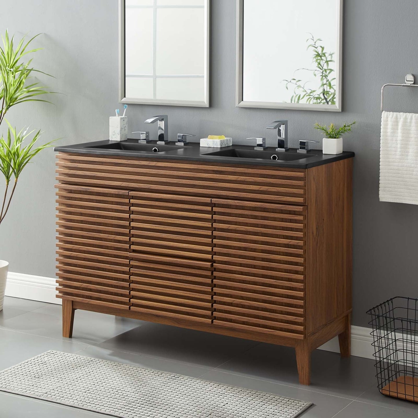 Modway Render 48" Double Sink Bathroom Vanity | Bathroom Accessories | Modishstore