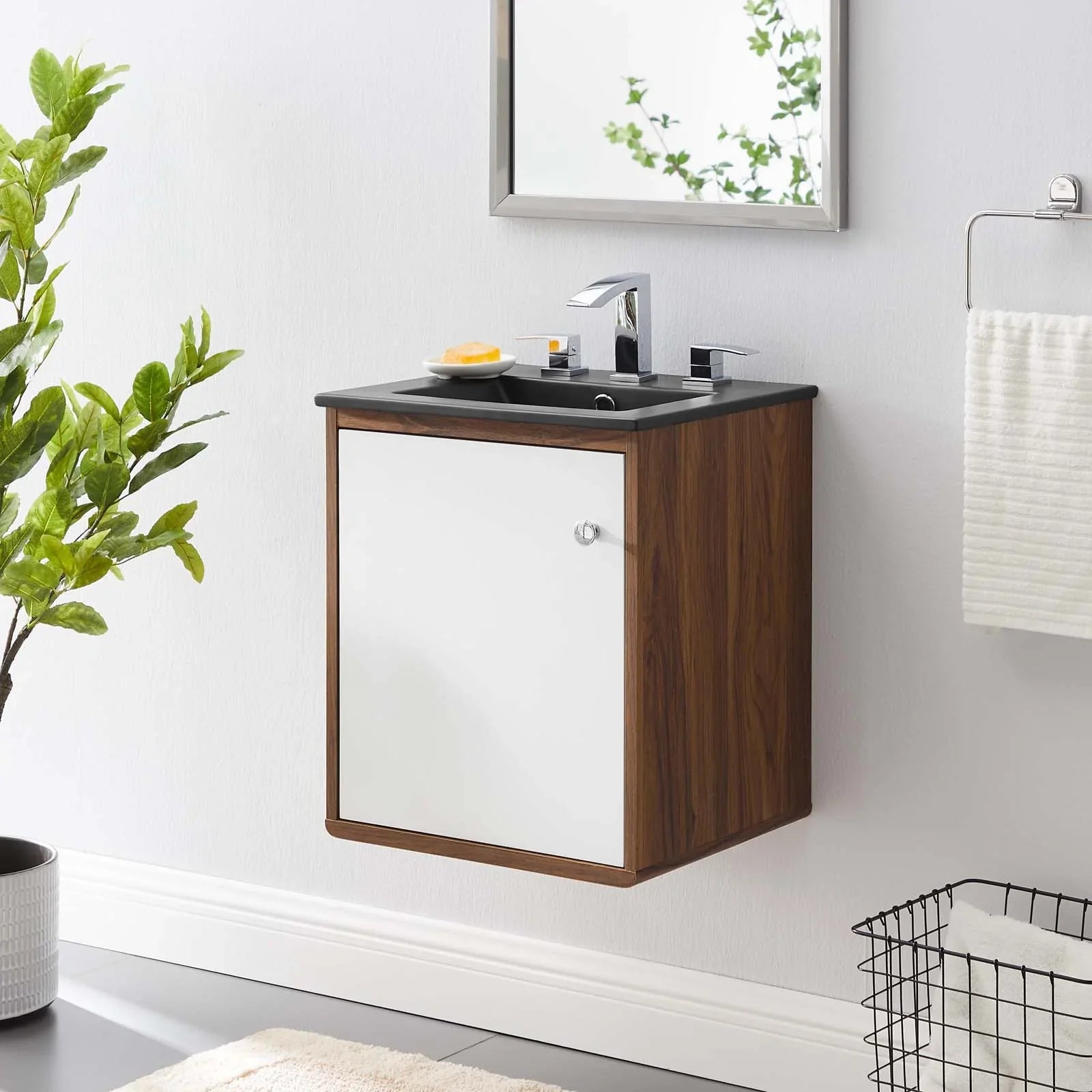 Modway Transmit 18" Wall-Mount Bathroom Vanity - EEI-5388 | Bathroom Accessories | Modishstore-1