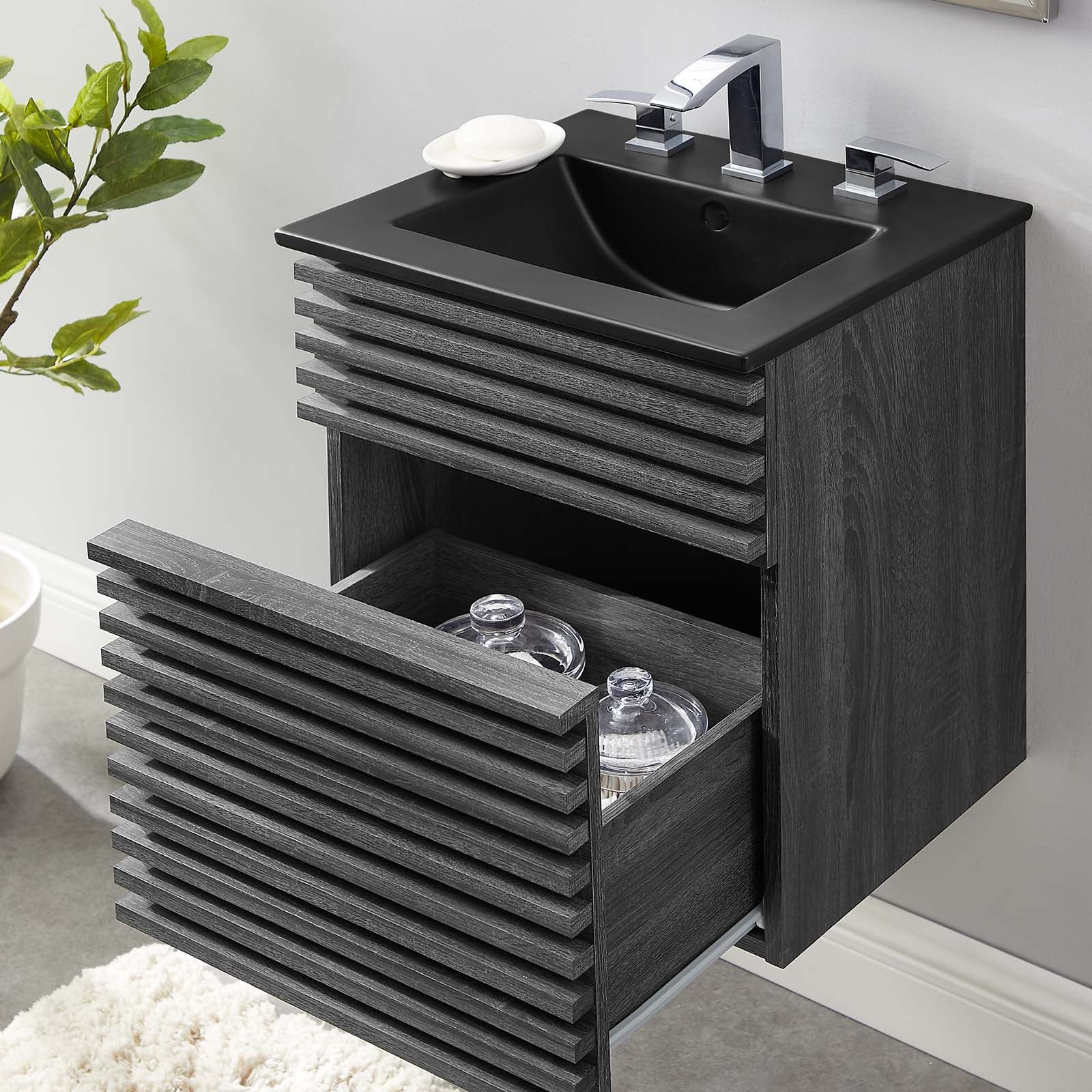 Modway Render 18" Wall-Mount Bathroom Vanity | Bathroom Accessories | Modishstore-5